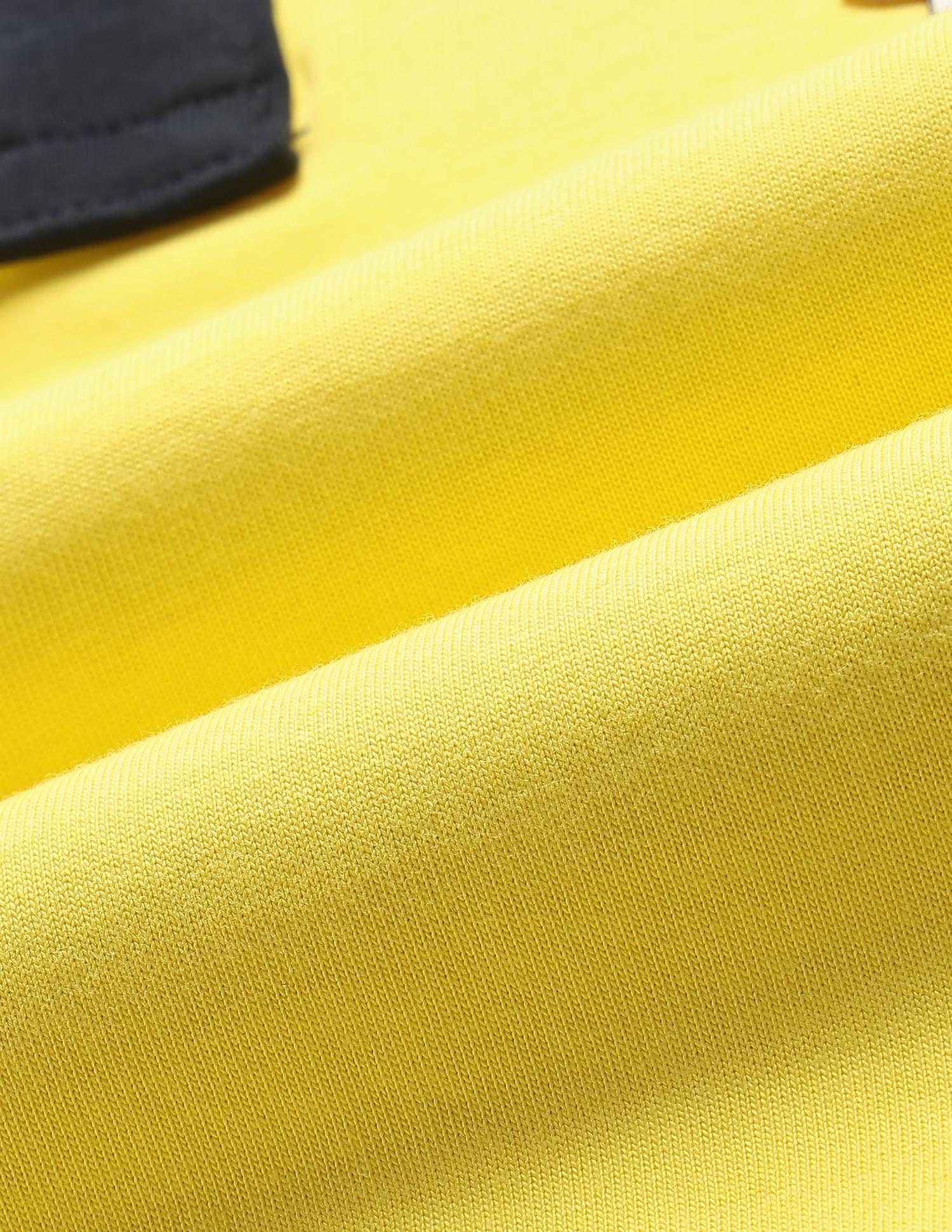 Colour Blocked Regular Fit Polo Shirt Light Yellow - U.S. Polo Assn. India | Large