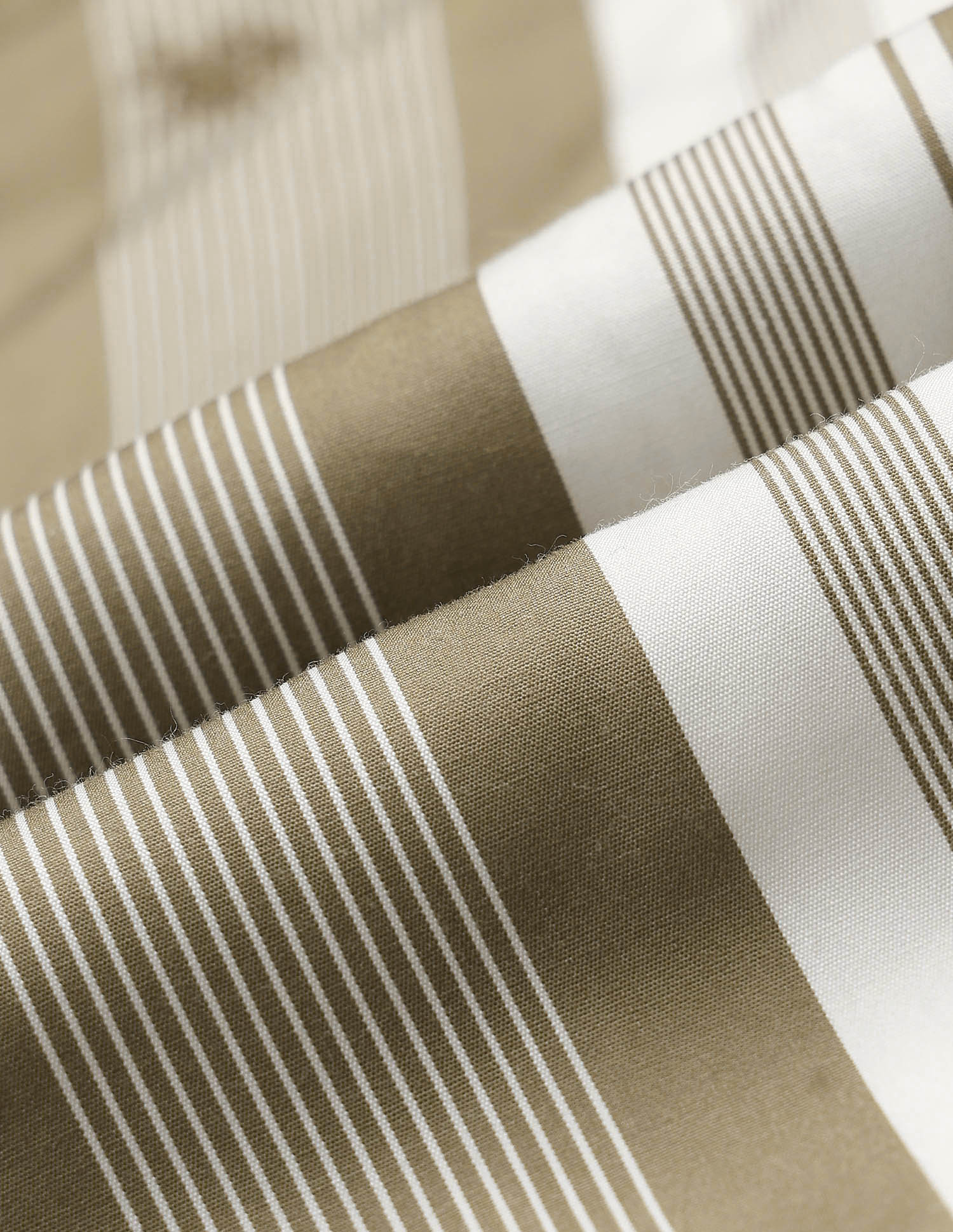 Poplin Vertical Striped Shirt Khaki - U.S. POLO ASSN. | Large