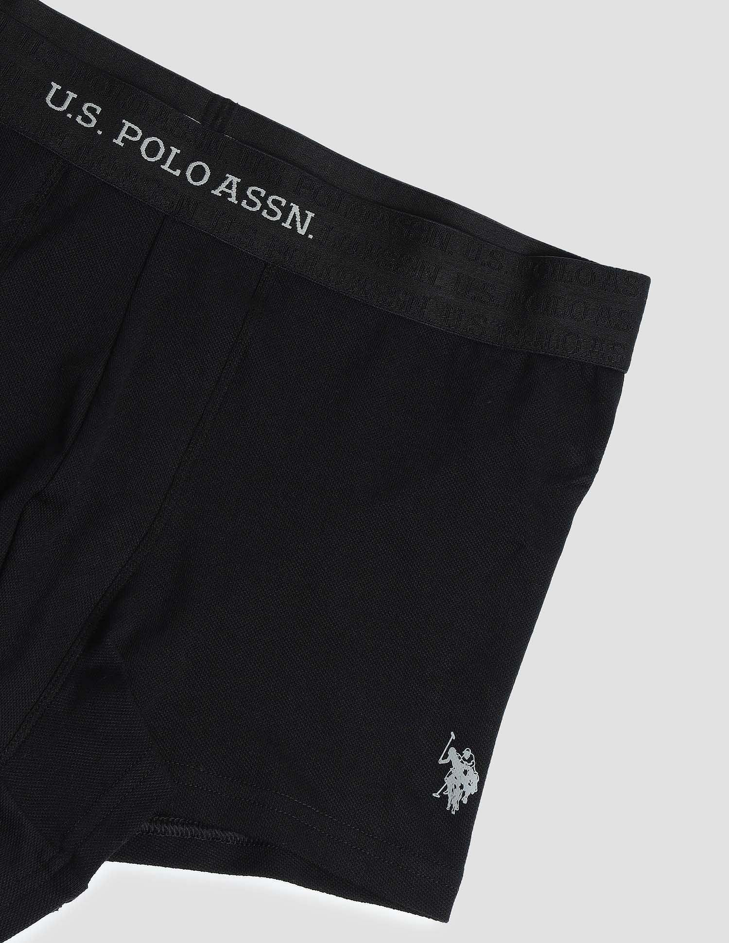 Anti Microbial Lightweight & Stretchable Short Trunk - ET006-002-PL Black - U.S. POLO ASSN. | Large
