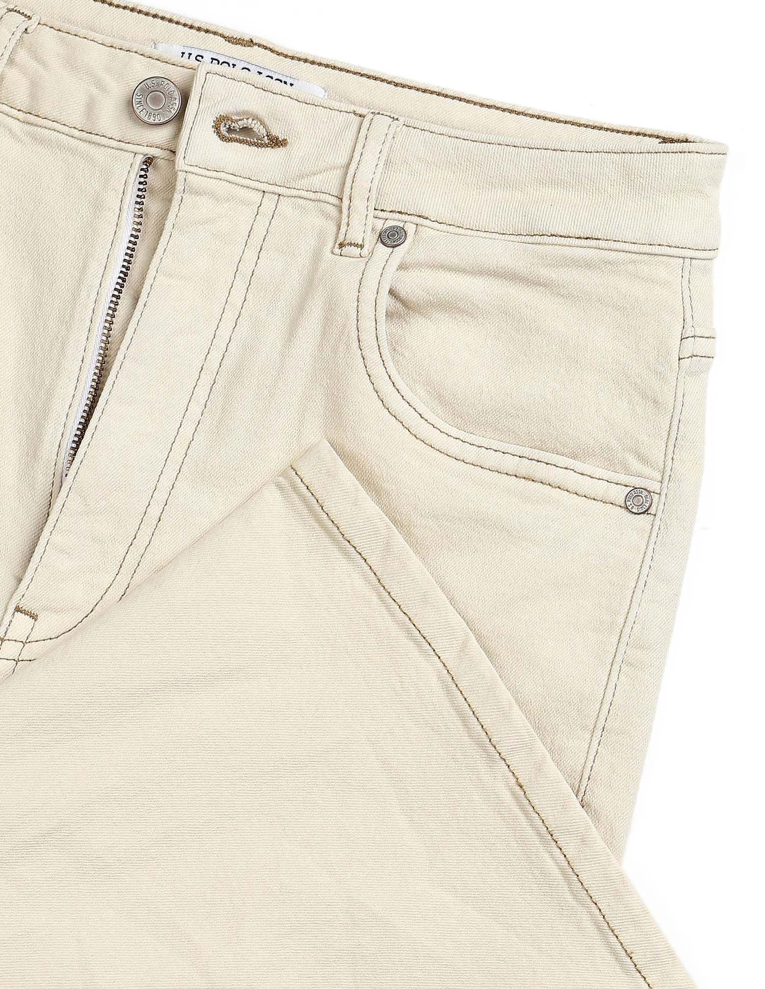 High Rise Extreme Flare Fit Jeans White - U.S. POLO ASSN. | Large