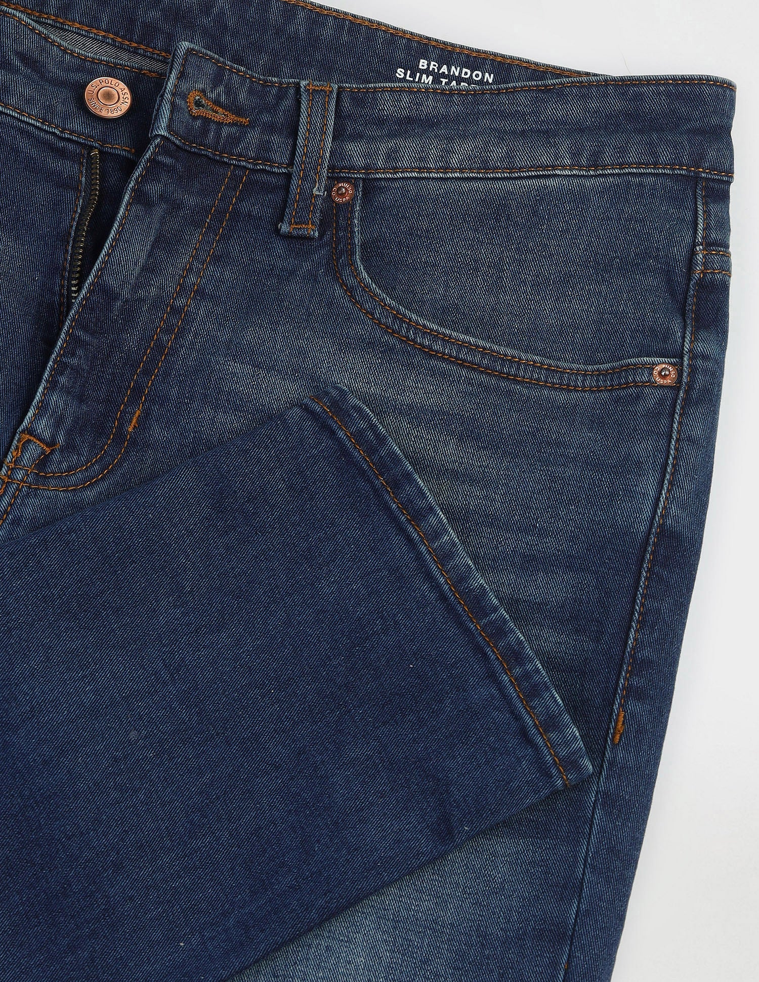 Brandon Slim Fit Blue Jeans Blue - U.S. Polo Assn. India | Large