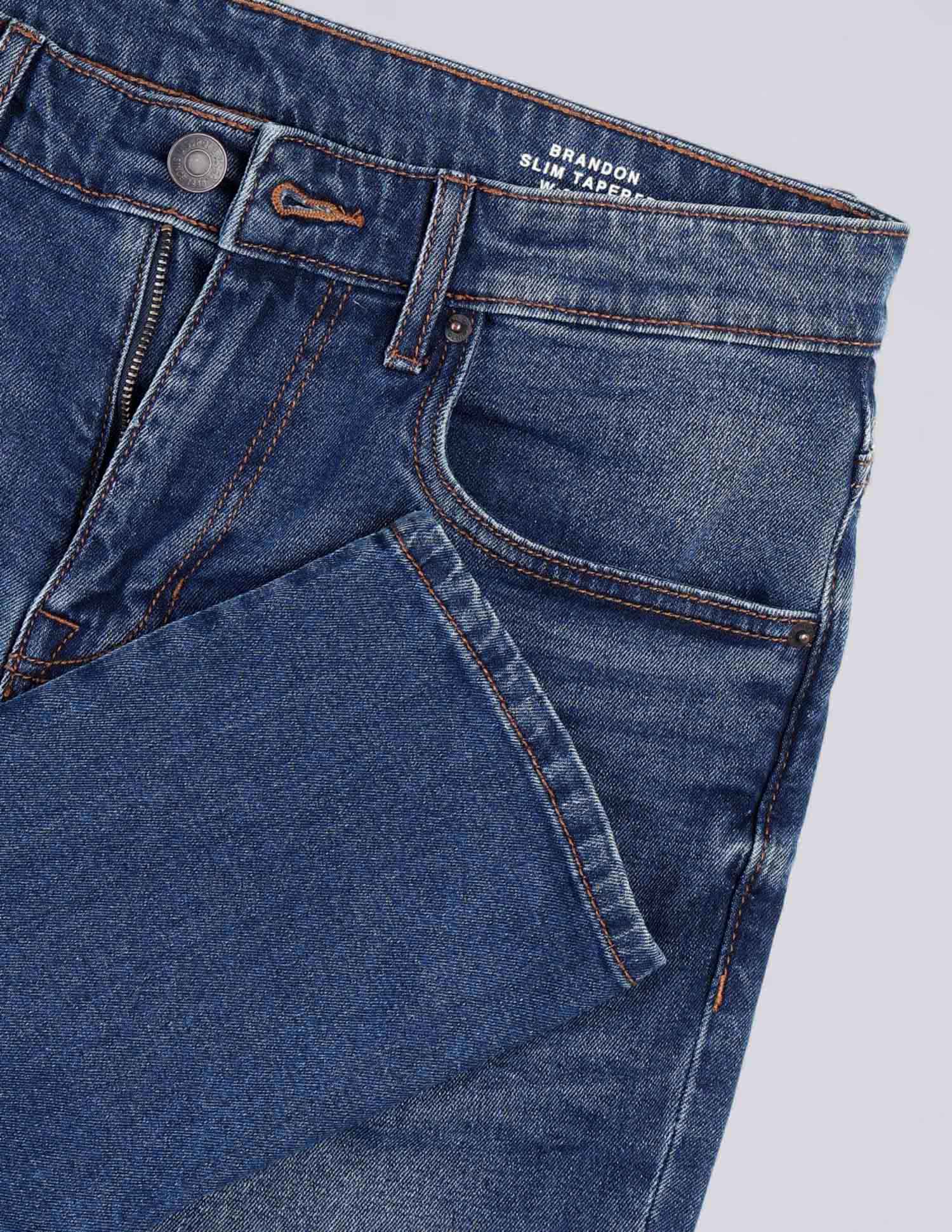 Brandon Slim Tapered Fit Blue Jeans Blue - U.S. POLO ASSN. | Large