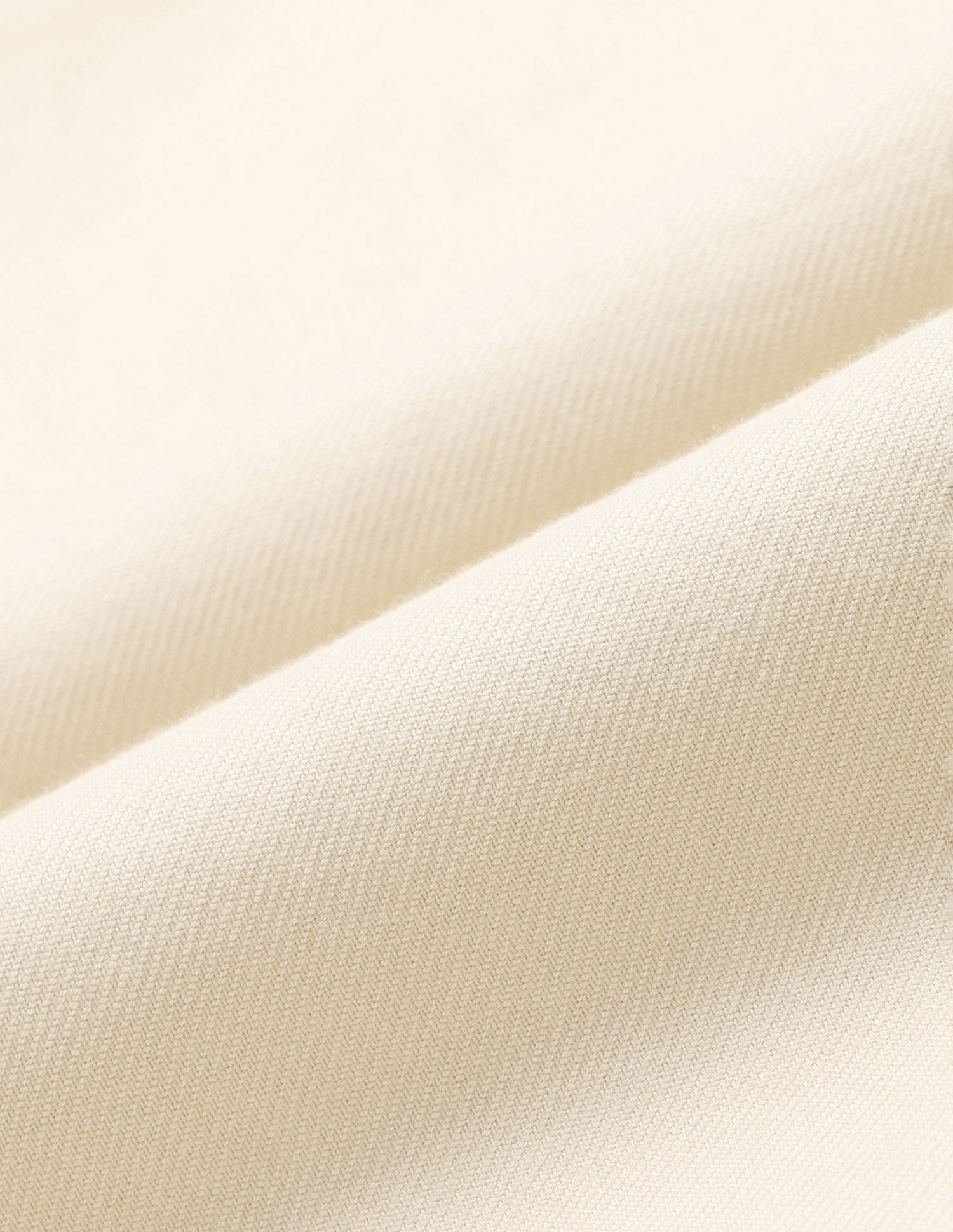 Twill Pure Cotton Mandarin Shirt Ivory - U.S. POLO ASSN. | Large