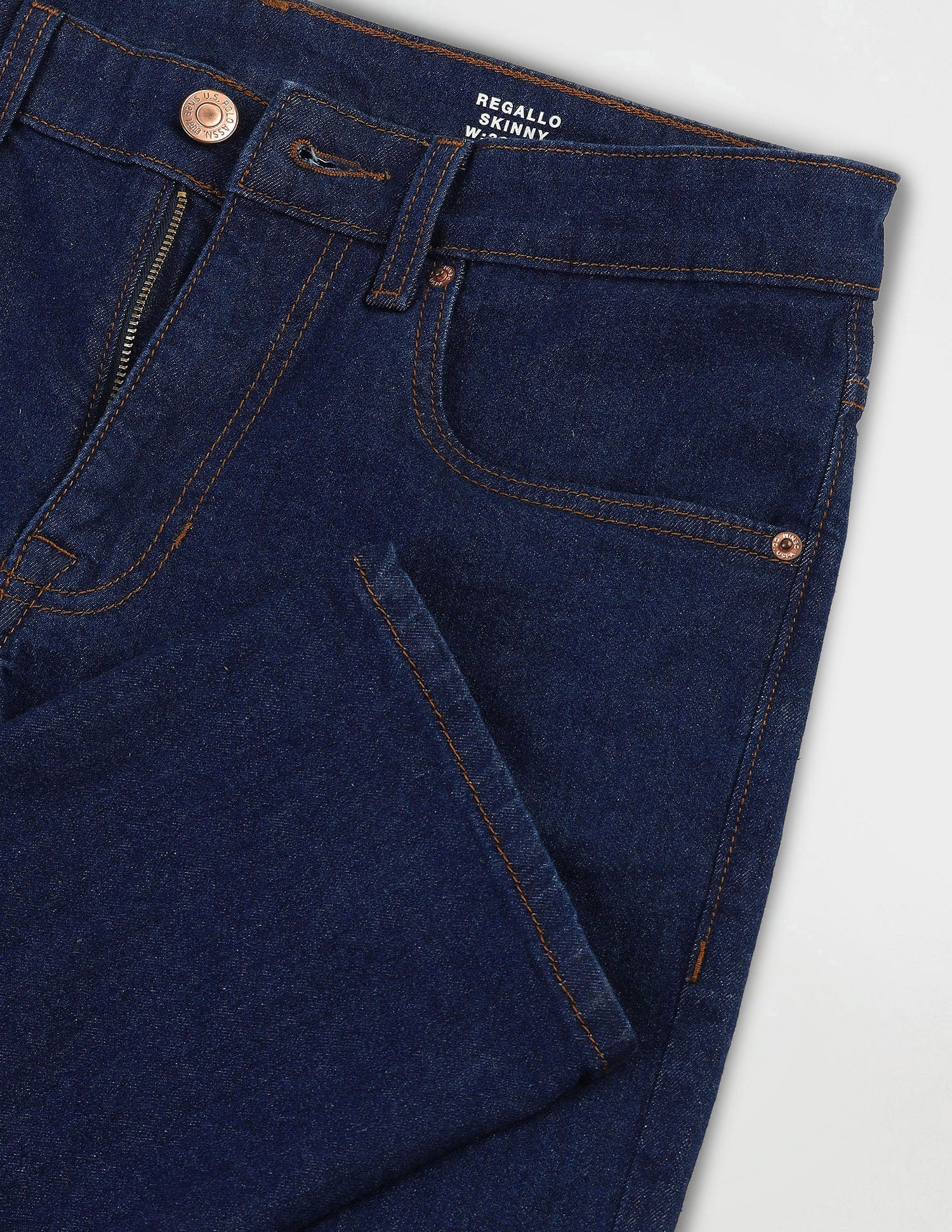 Regallo Skinny Fit Blue Jeans Blue - U.S. Polo Assn. India | Large