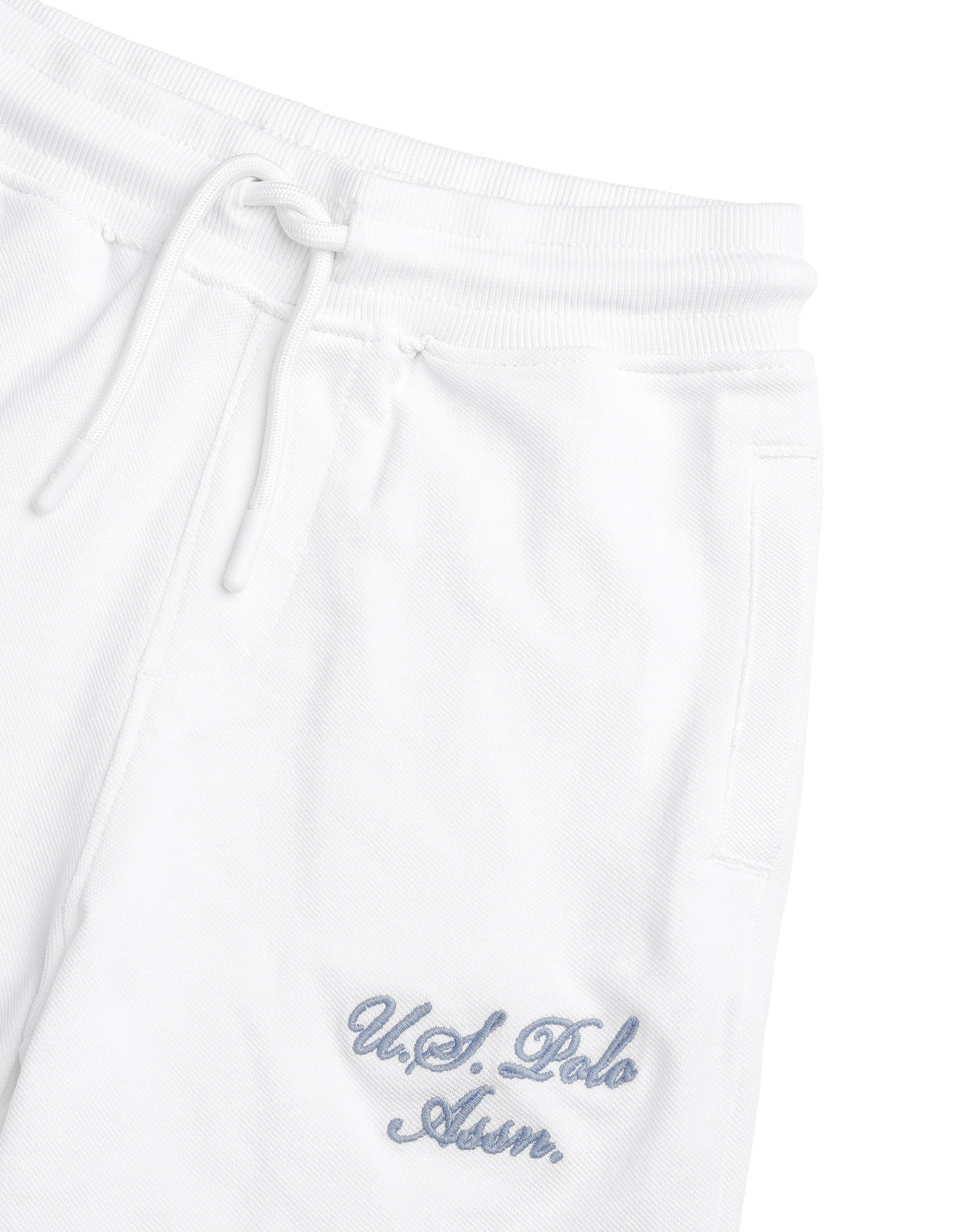 Brand Embroidered Regular Fit Shorts White - U.S. Polo Assn. India | Large