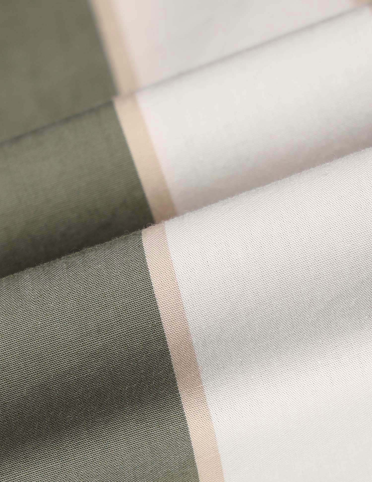 Vertical Striped Poplin Shirt Olive - U.S. Polo Assn. India | Large