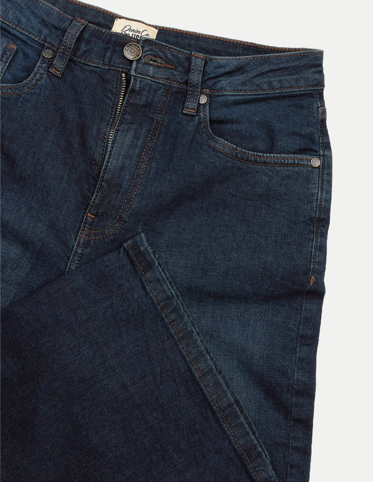 Wide Leg Fit Blue Jeans Dark Blue - U.S. Polo Assn. India | Large
