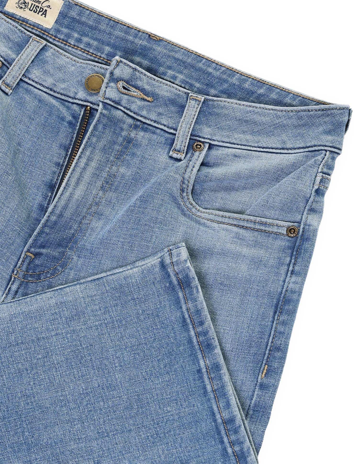 High Rise Bootcut Fit Jeans Light Blue - U.S. Polo Assn. India | Large