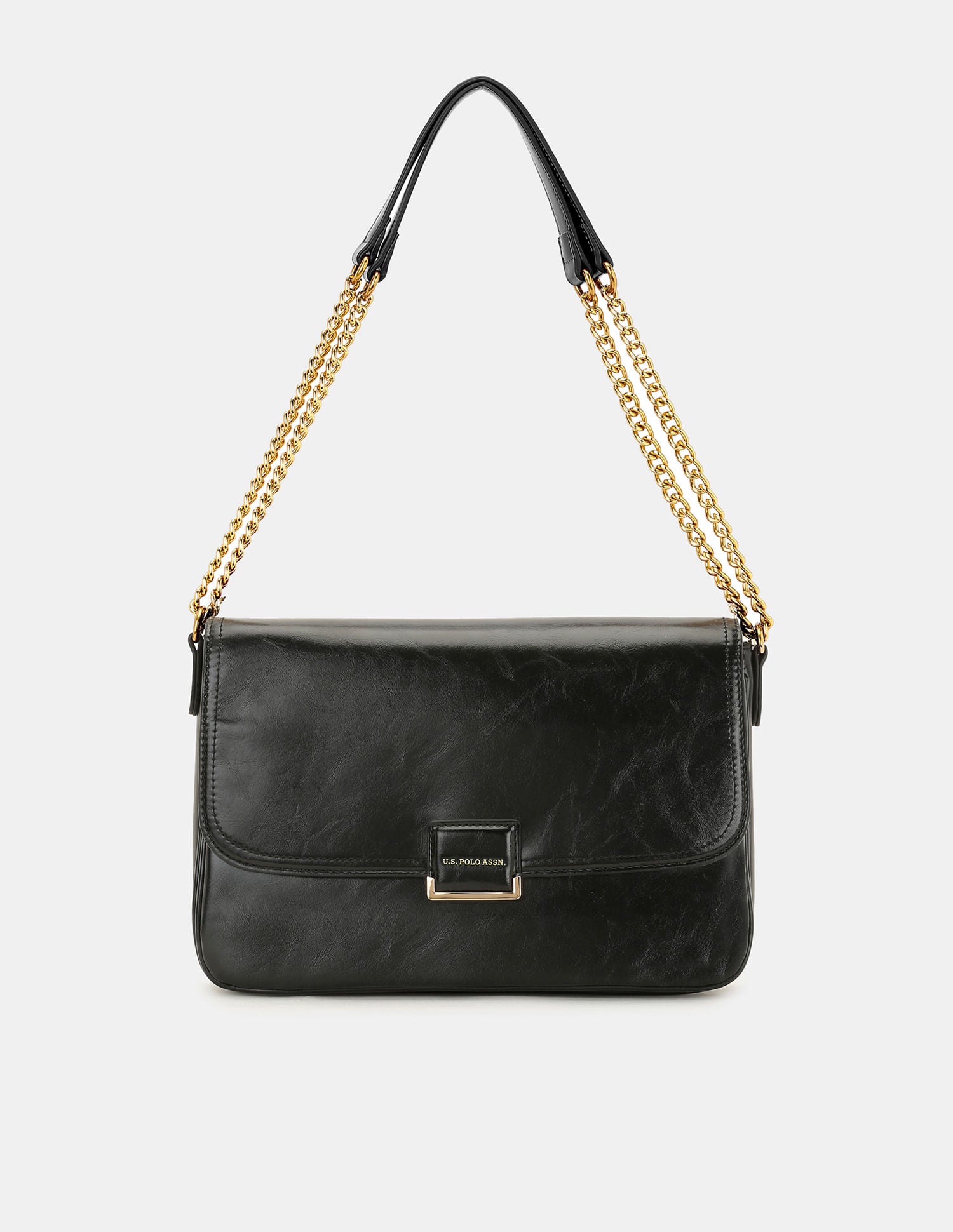Women Blossom Sling Bag with Structured Compact Design Black - U.S. POLO ASSN. | Large