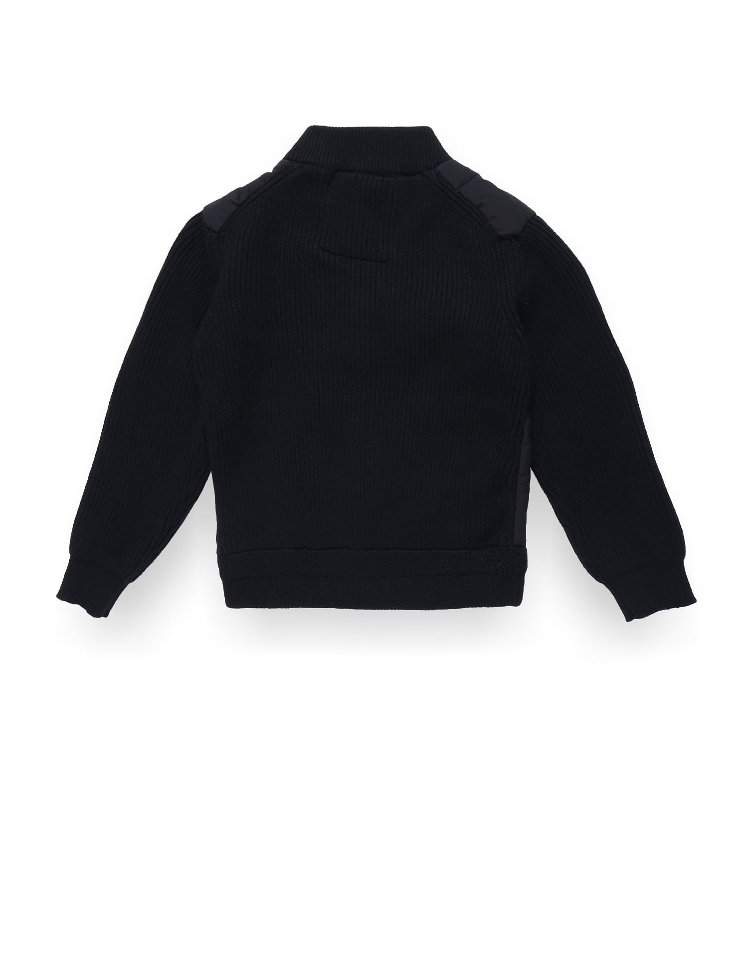 Boys High Neck Knitted Jacket Navy - U.S. POLO ASSN. | Large