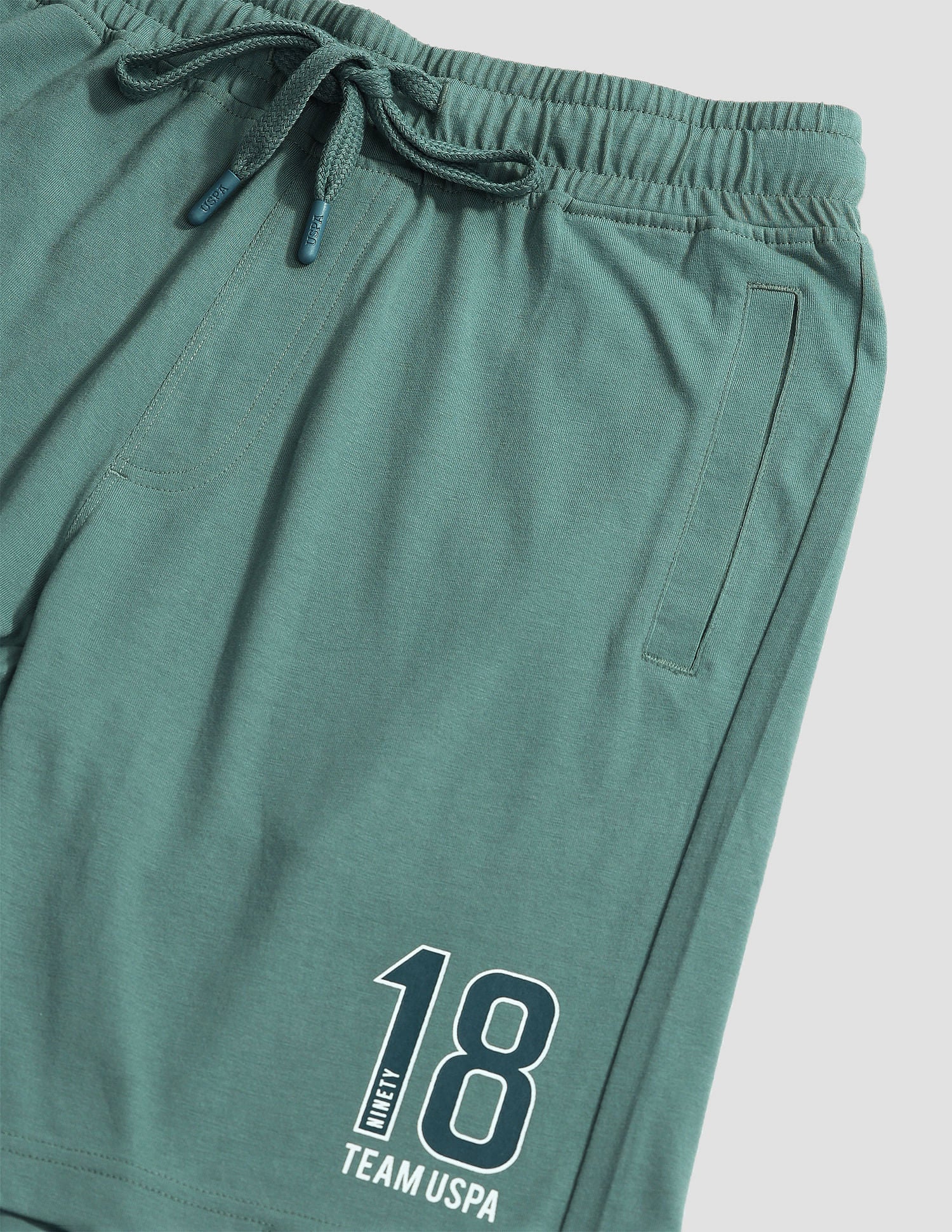 Solid Logo IYAQ Knit Shorts - Pack Of 1 Oil Blue - U.S. POLO ASSN. | Large
