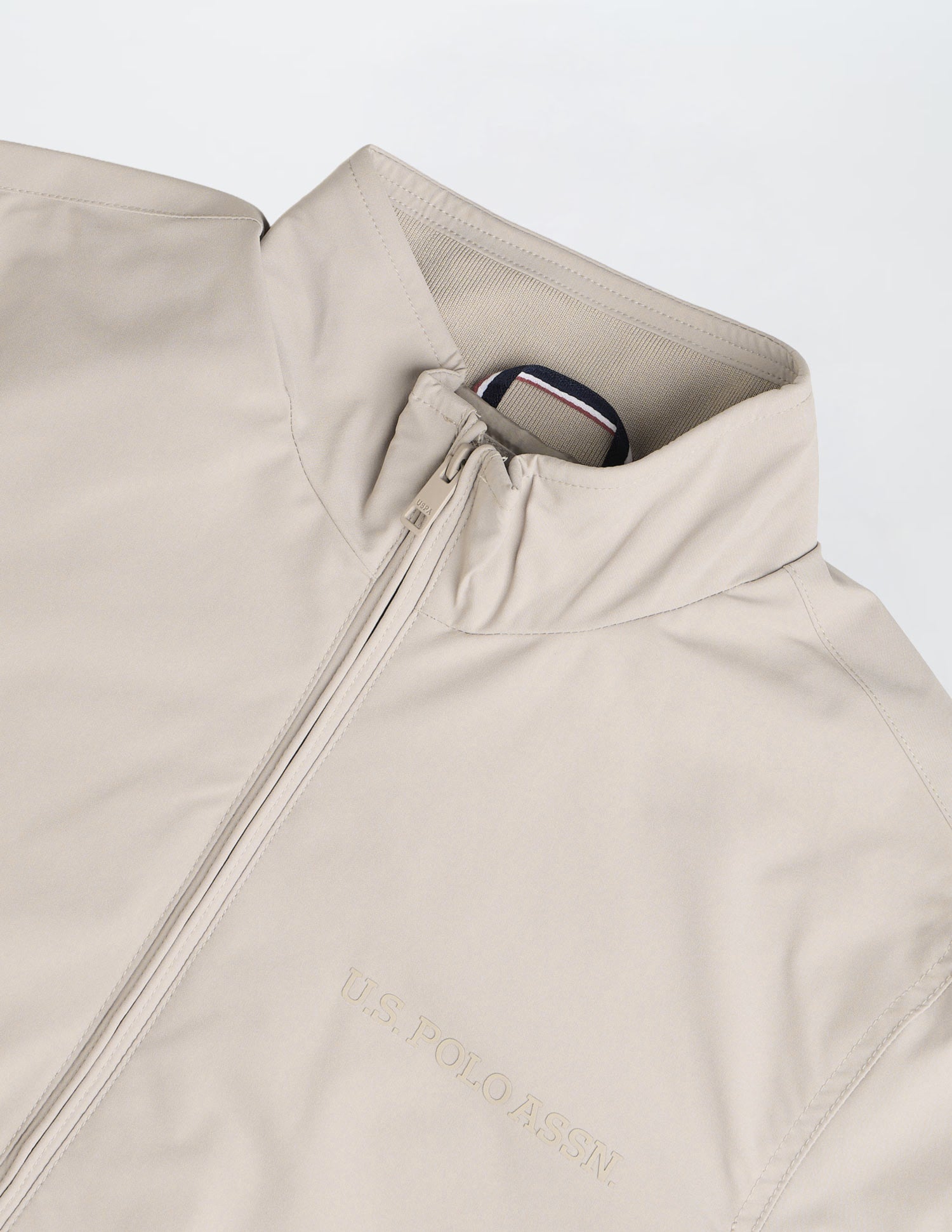 Regular Fit Solid Casual Jacket Beige - U.S. Polo Assn. India | Large