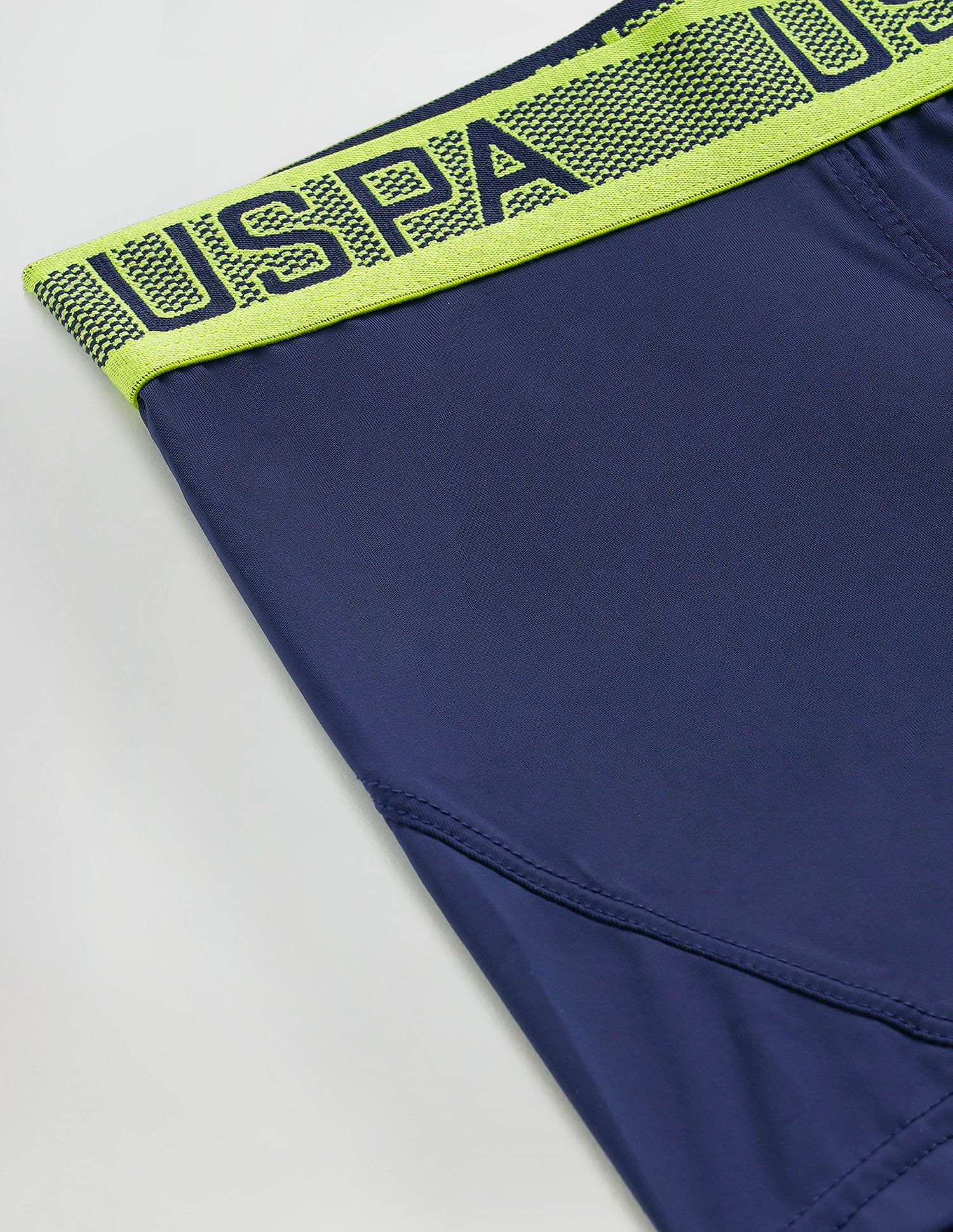 Nylon Spandex Solid I709 Trunks - Pack Of 1 Navy - U.S. POLO ASSN. | Large