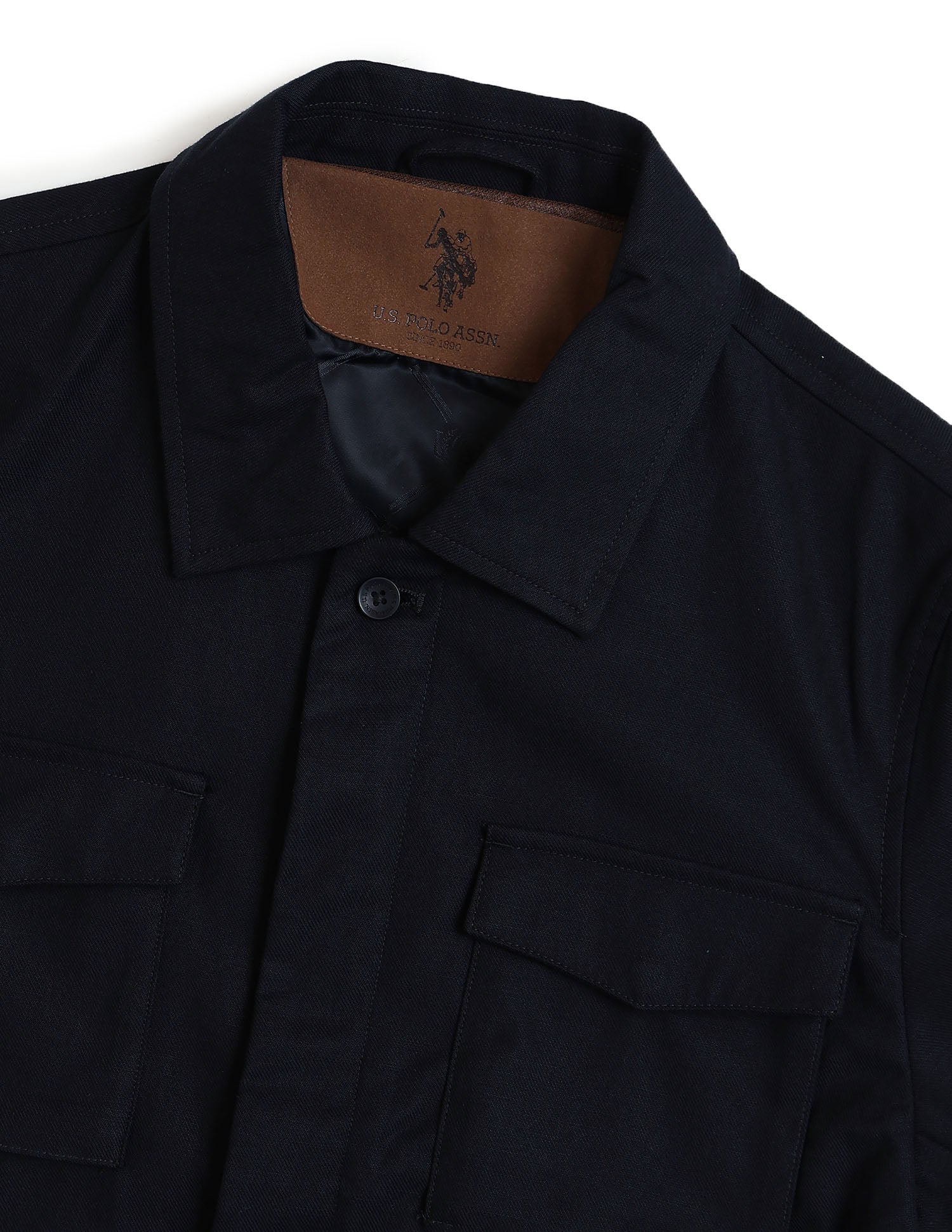 Solid Equestrian Aisle Theater Jacket Navy - U.S. Polo Assn. India | Large