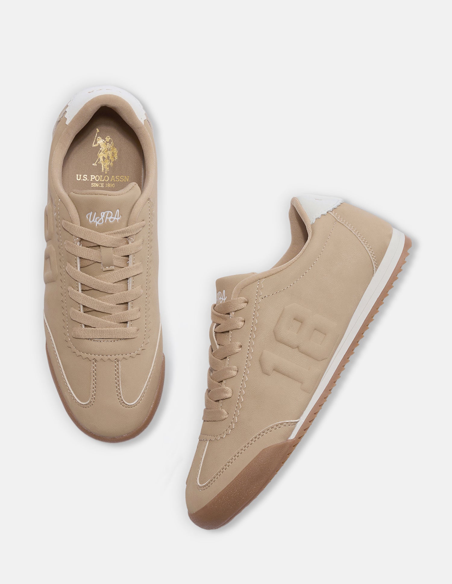 Beatriz Round Toe Sneakers Beige - U.S. Polo Assn. India | Large