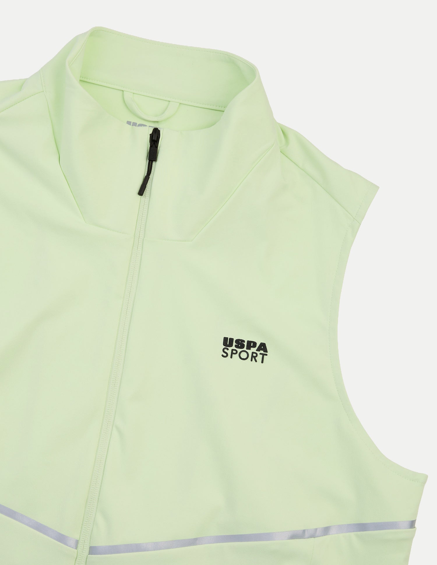 Solid Regular Fit Active Jacket Lime-Green - U.S. Polo Assn. India | Large