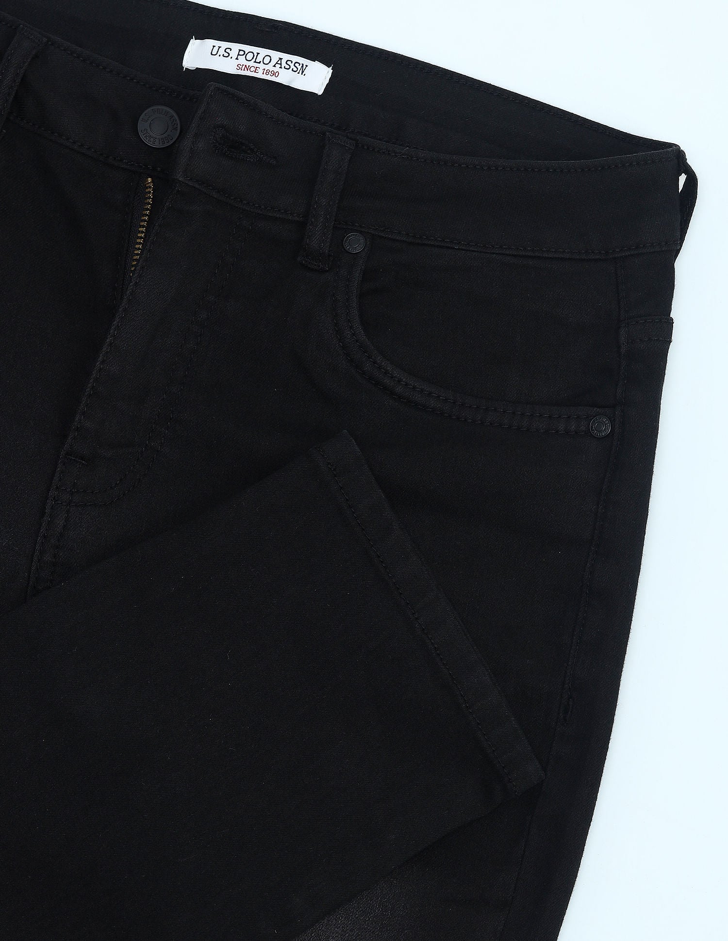 Mid Rise Slim Fit Jeans Dark Grey - U.S. Polo Assn. India | Large