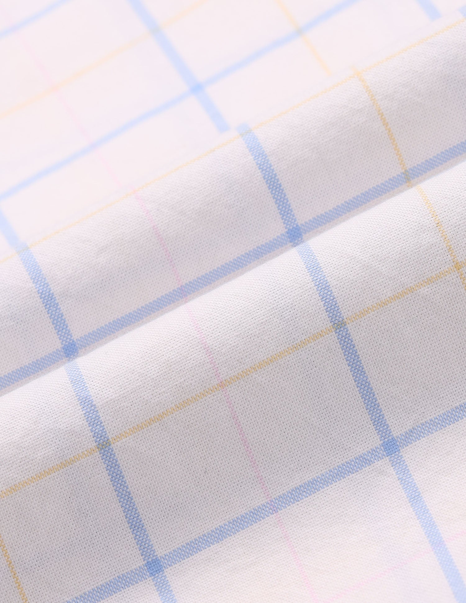 Windowpane Checked Twill Shirt Ecru - U.S. Polo Assn. India | Large