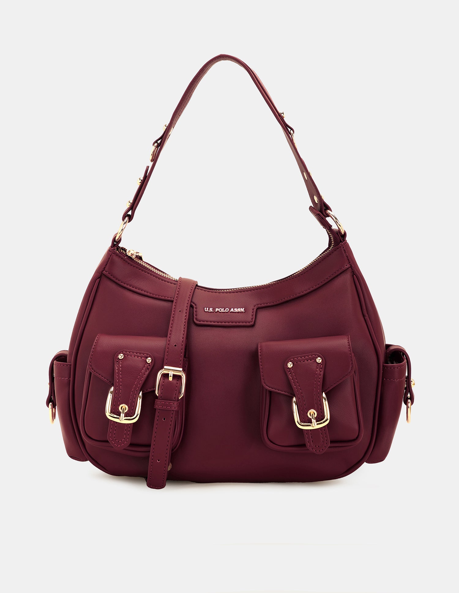 Women Alana Shoulder Bag Burgundy - U.S. POLO ASSN. | Large