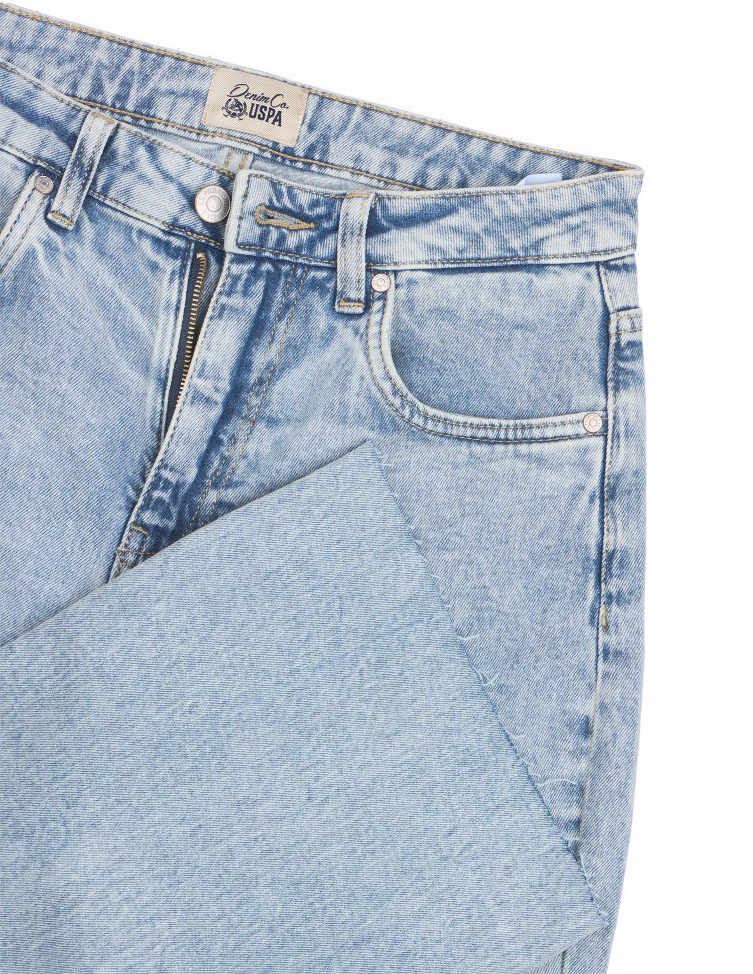 High Rise Flared Fit Jeans Light Blue - U.S. Polo Assn. India | Large