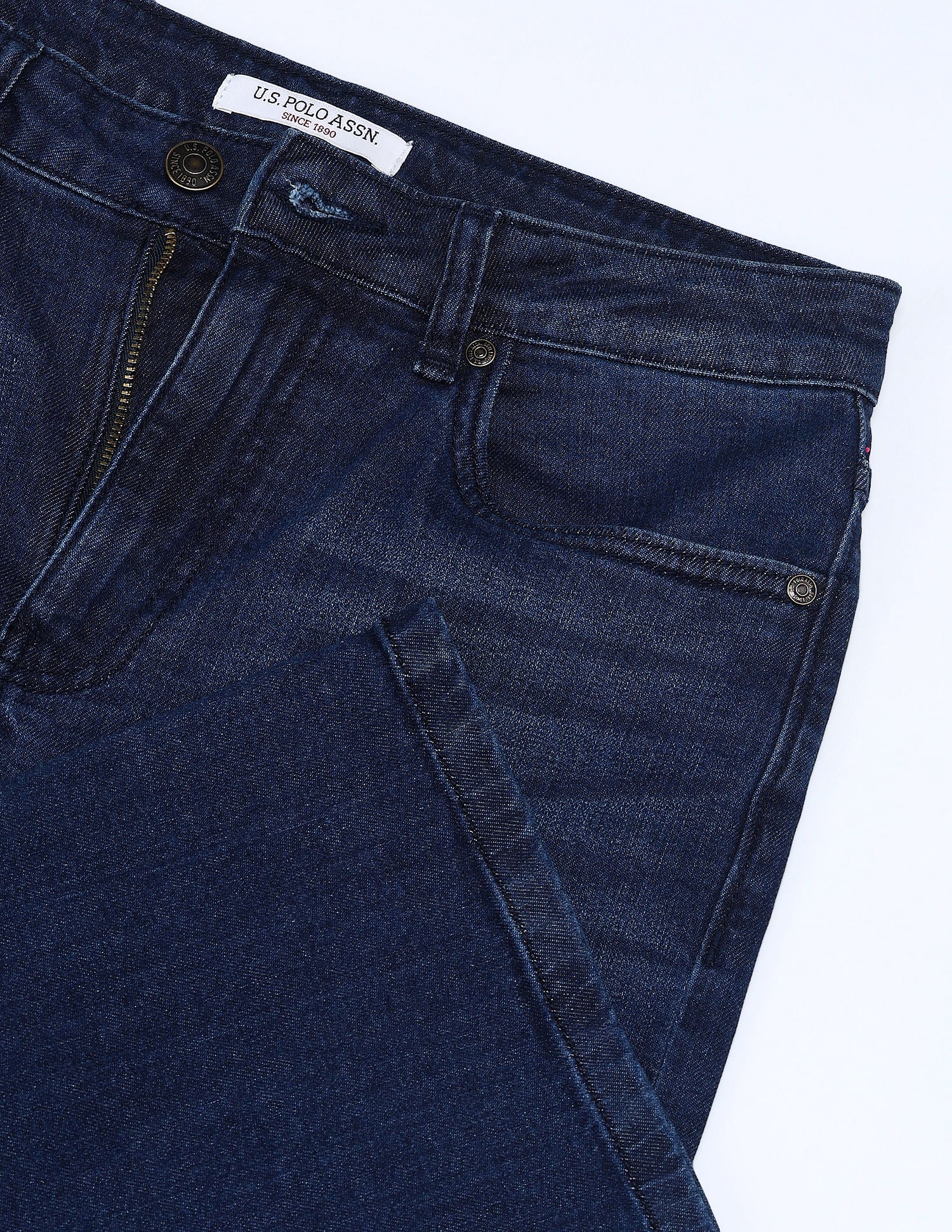 High Rise Flared Fit Jeans Dark Blue - U.S. POLO ASSN. | Large