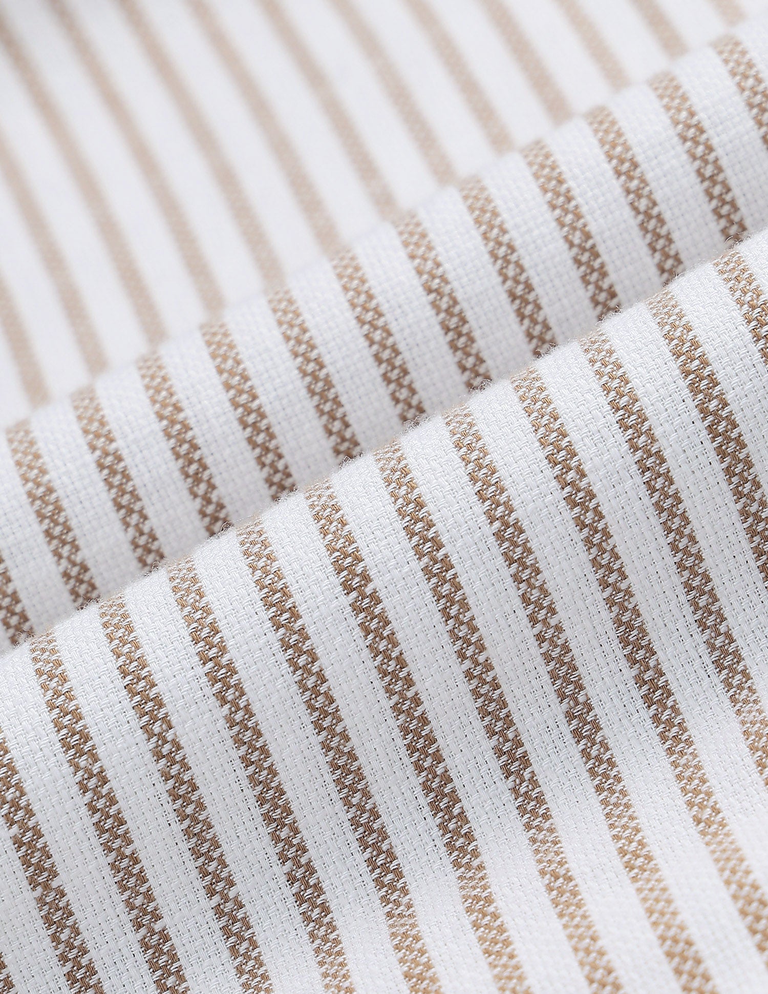 Vertical Striped Seersucker Shirt Ochre - U.S. Polo Assn. India | Large