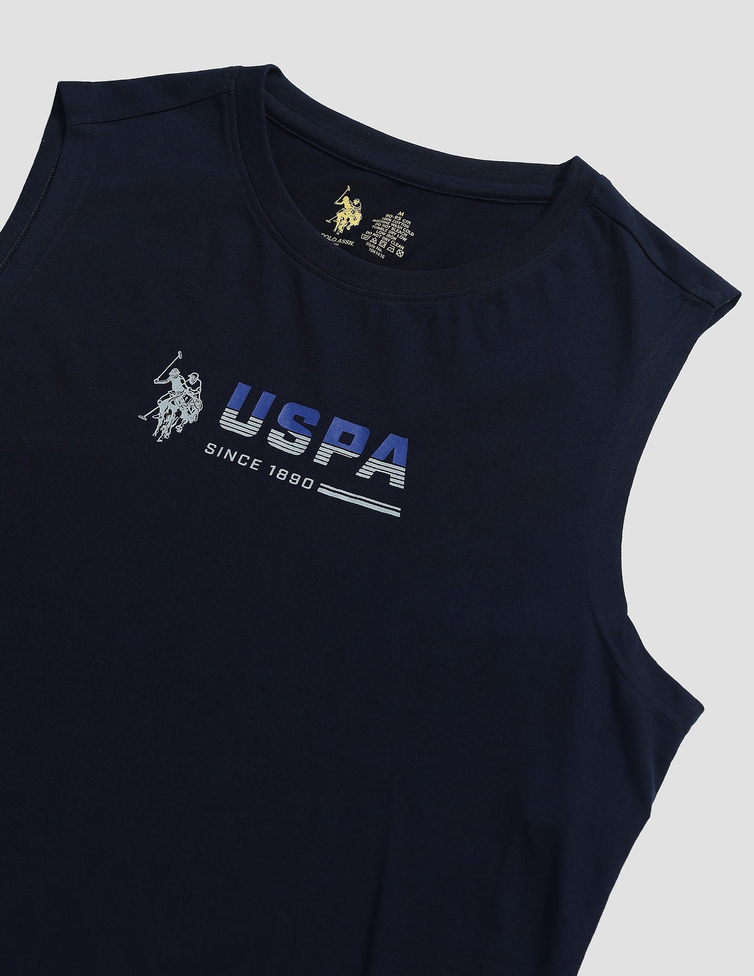 Solid Cotton OEV06 Vest - Pack Of 1 Navy - U.S. POLO ASSN. | Large