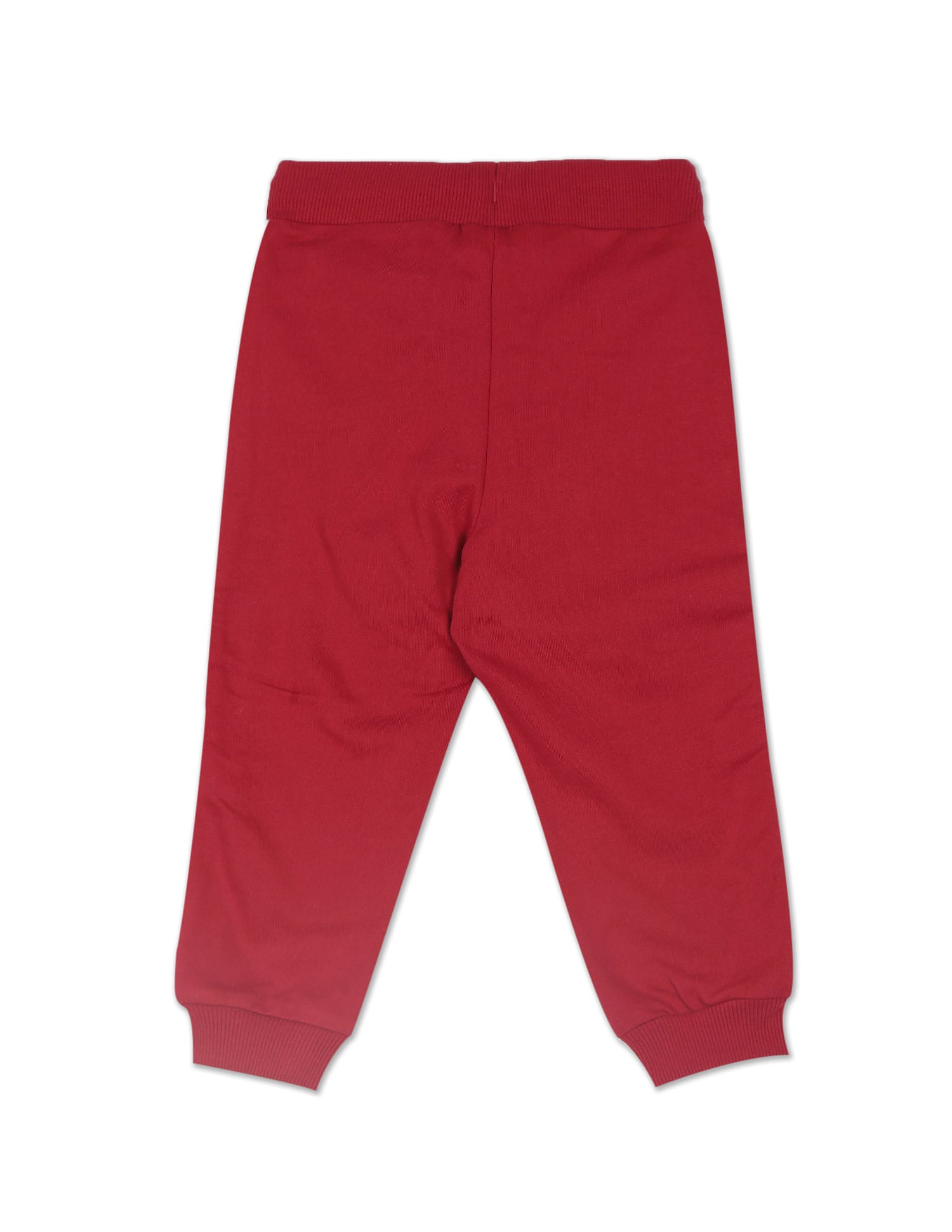 Girls Red Mid Rise Solid Joggers Red - U.S. POLO ASSN. | Large