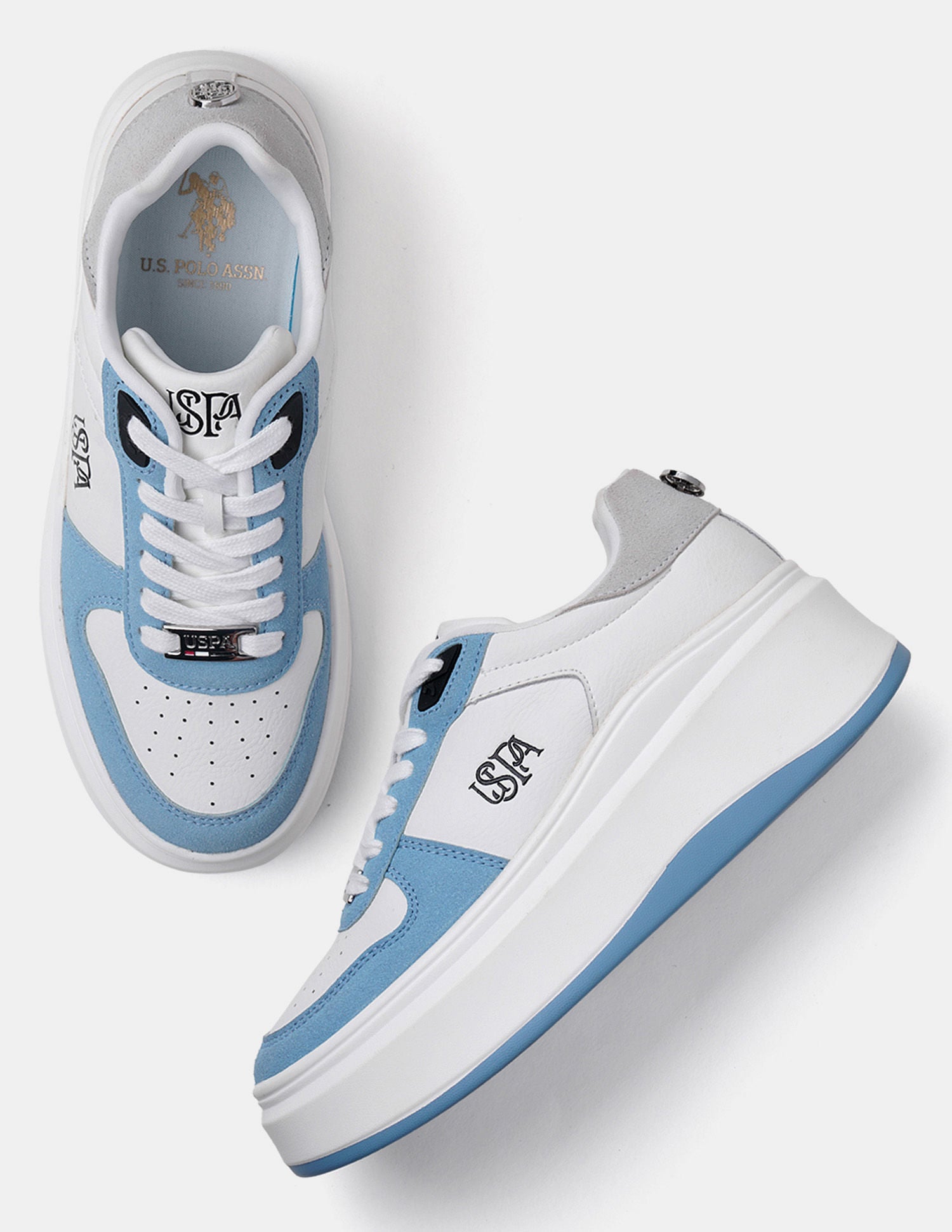 Women Ariella Low Top Sneakers Blue - U.S. POLO ASSN. | Large