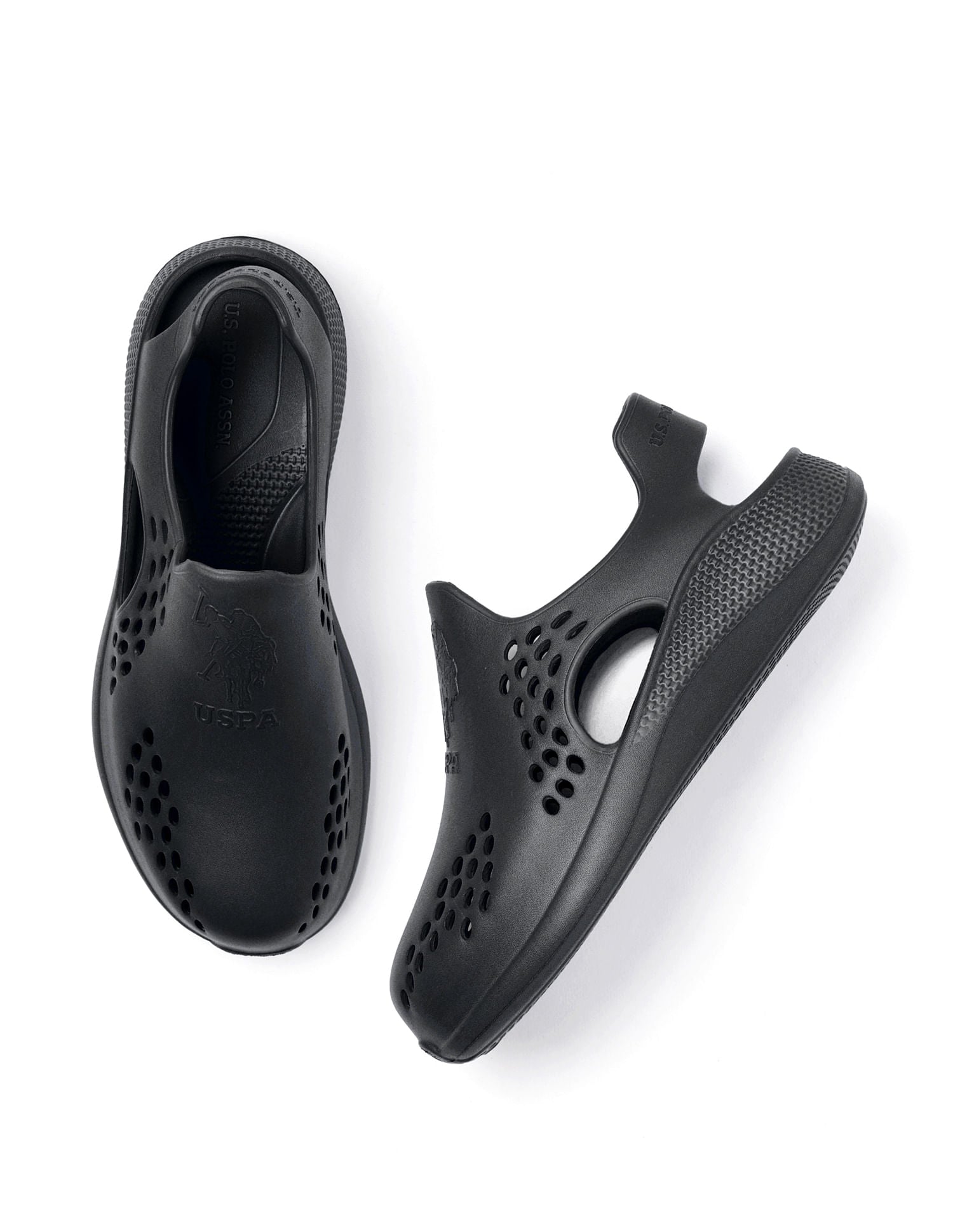 Men Noan 2.0 Black Foam Walk Clogs Black - U.S. Polo Assn. India | Large