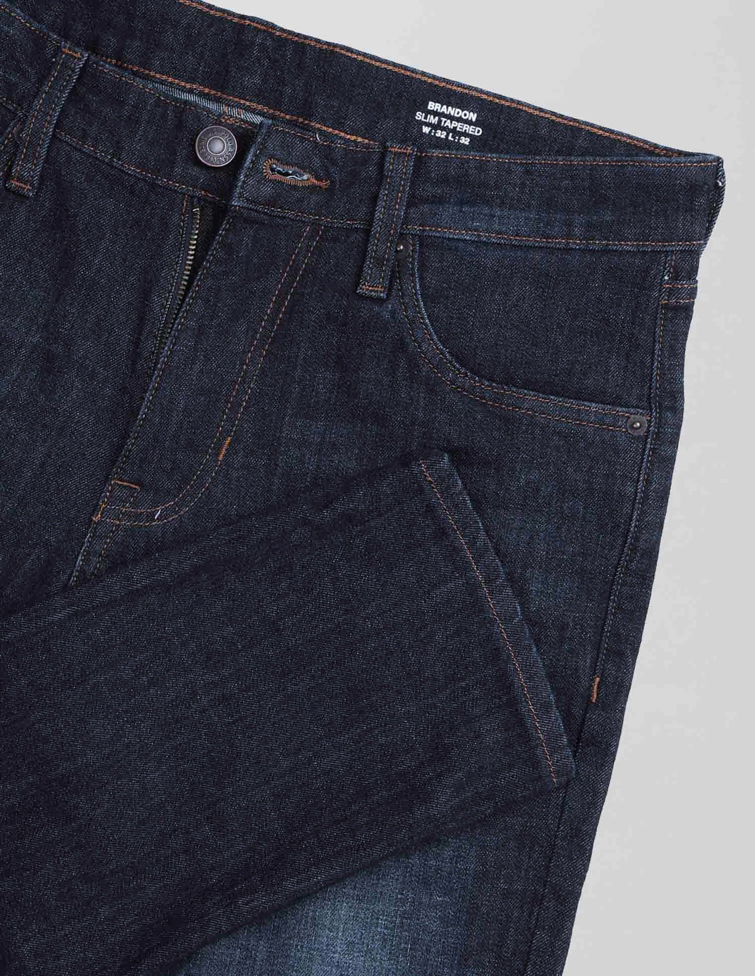 Brandon Slim Tapered Fit Blue Jeans Indigo - U.S. POLO ASSN. | Large