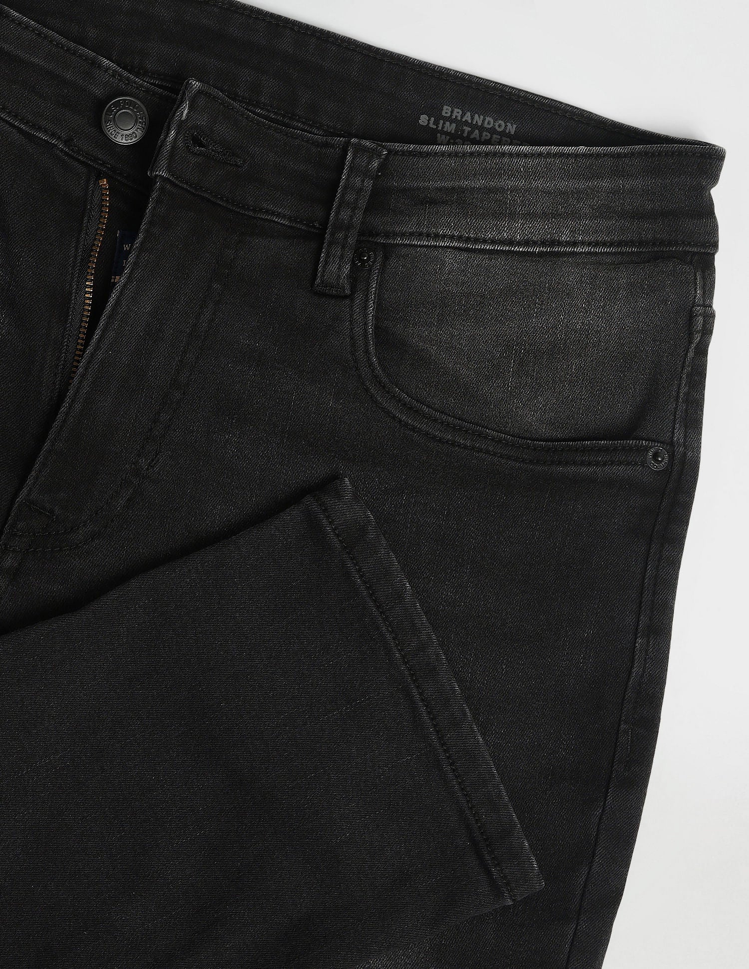 Brandon Slim Tapered Black Jeans Black - U.S. Polo Assn. India | Large