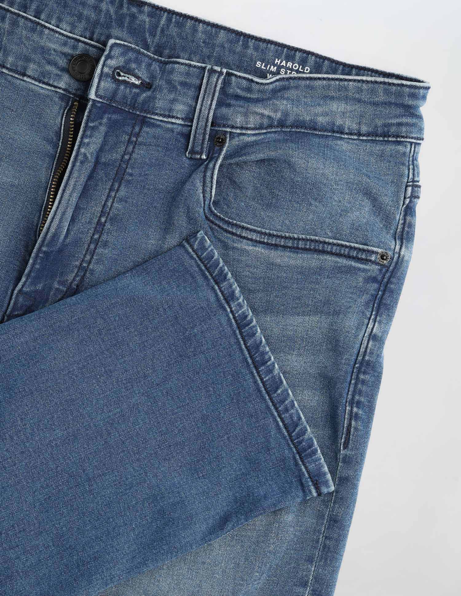 Harold Slim Straight Fit Blue Jeans Indigo - U.S. Polo Assn. India | Large