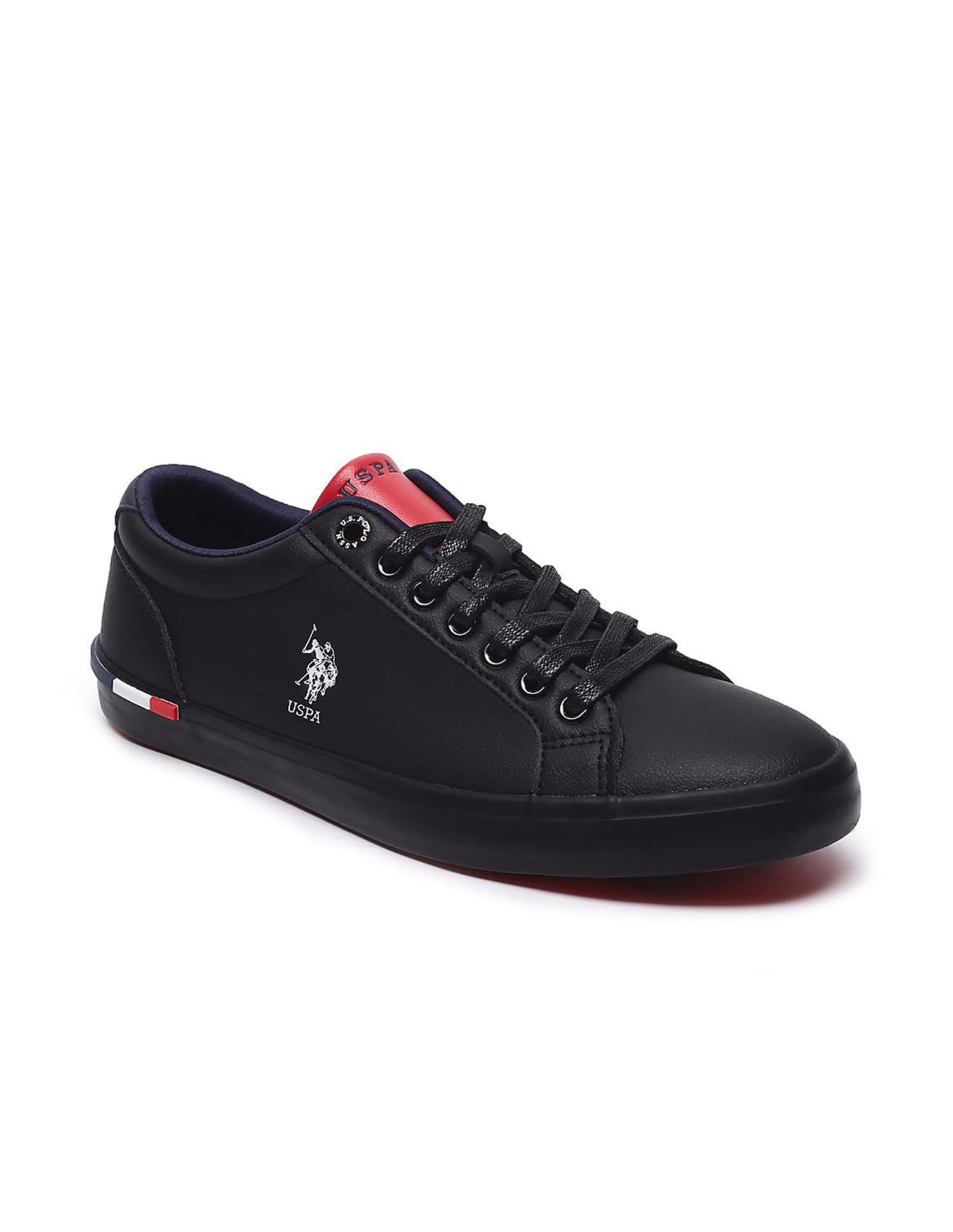 Men Round Toe Anton 5.0 Sneakers Black - U.S. Polo Assn. India | Large