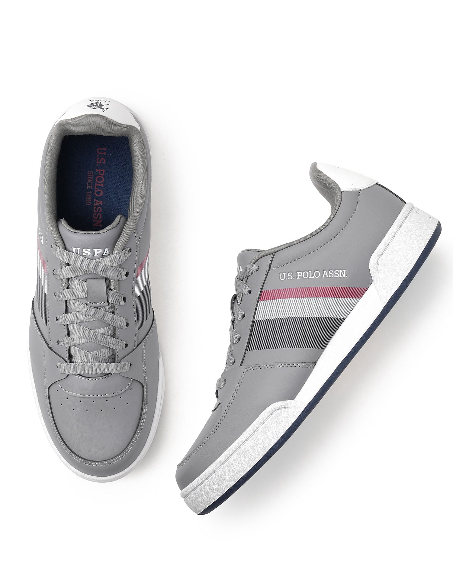 Men Anders Grey All Day Sneakers Grey - U.S. POLO ASSN. | Large