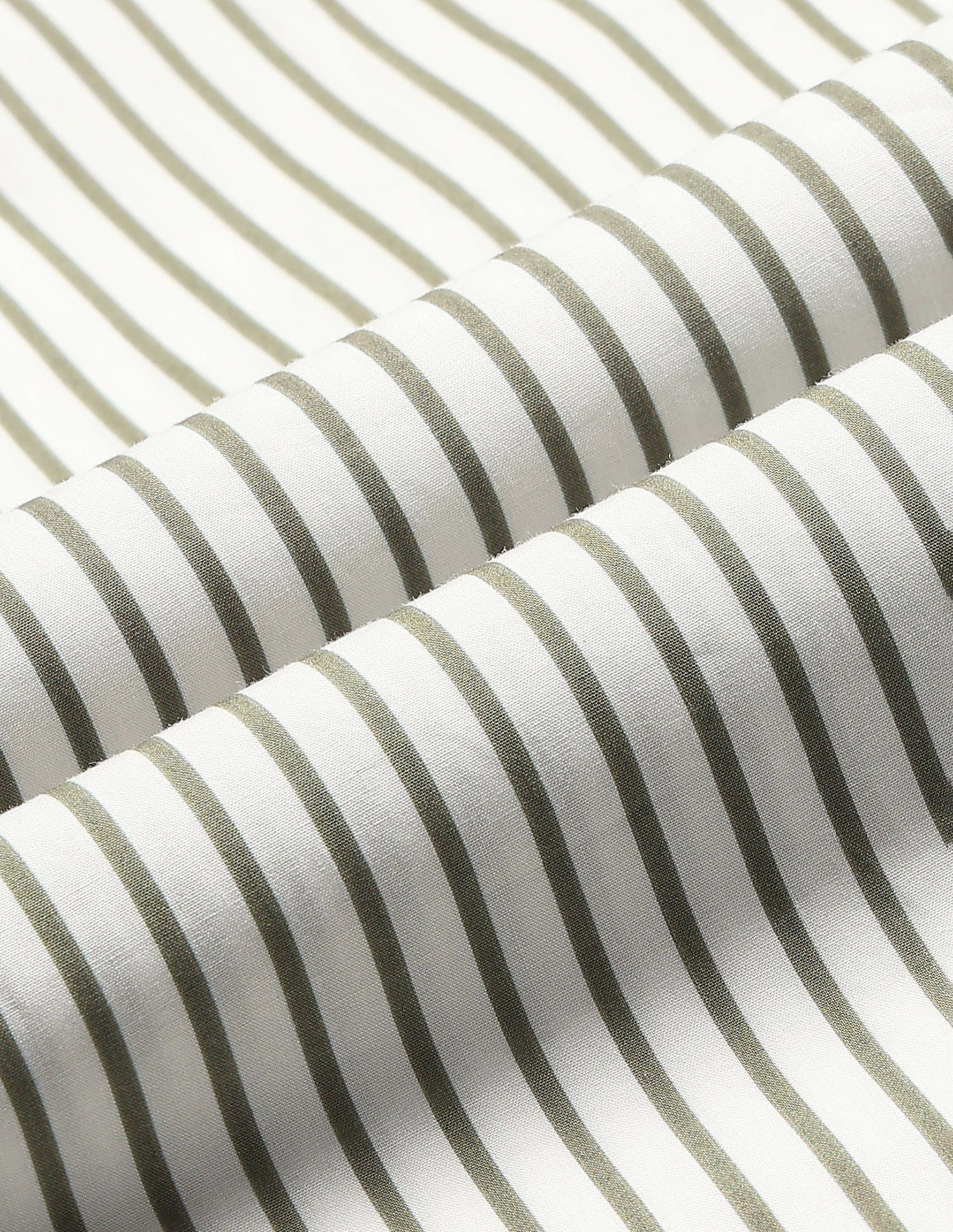 Regular Fit Striped Shirt With Schiffli Collar Green - U.S. Polo Assn. India | Large