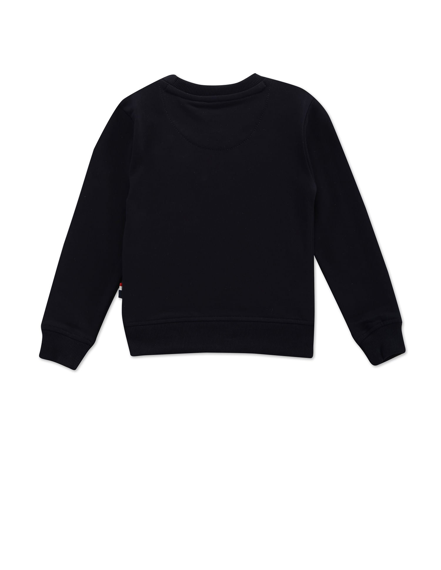 Brand Print Cotton Sweatshirt Navy - U.S. Polo Assn. India | Large