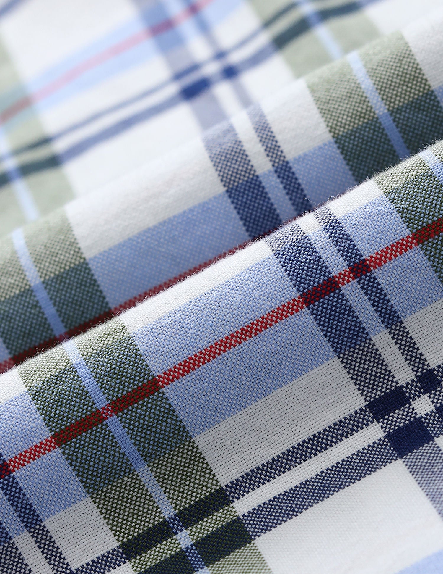 Tailored Fit Checked Shirt Green - U.S. POLO ASSN. | Large