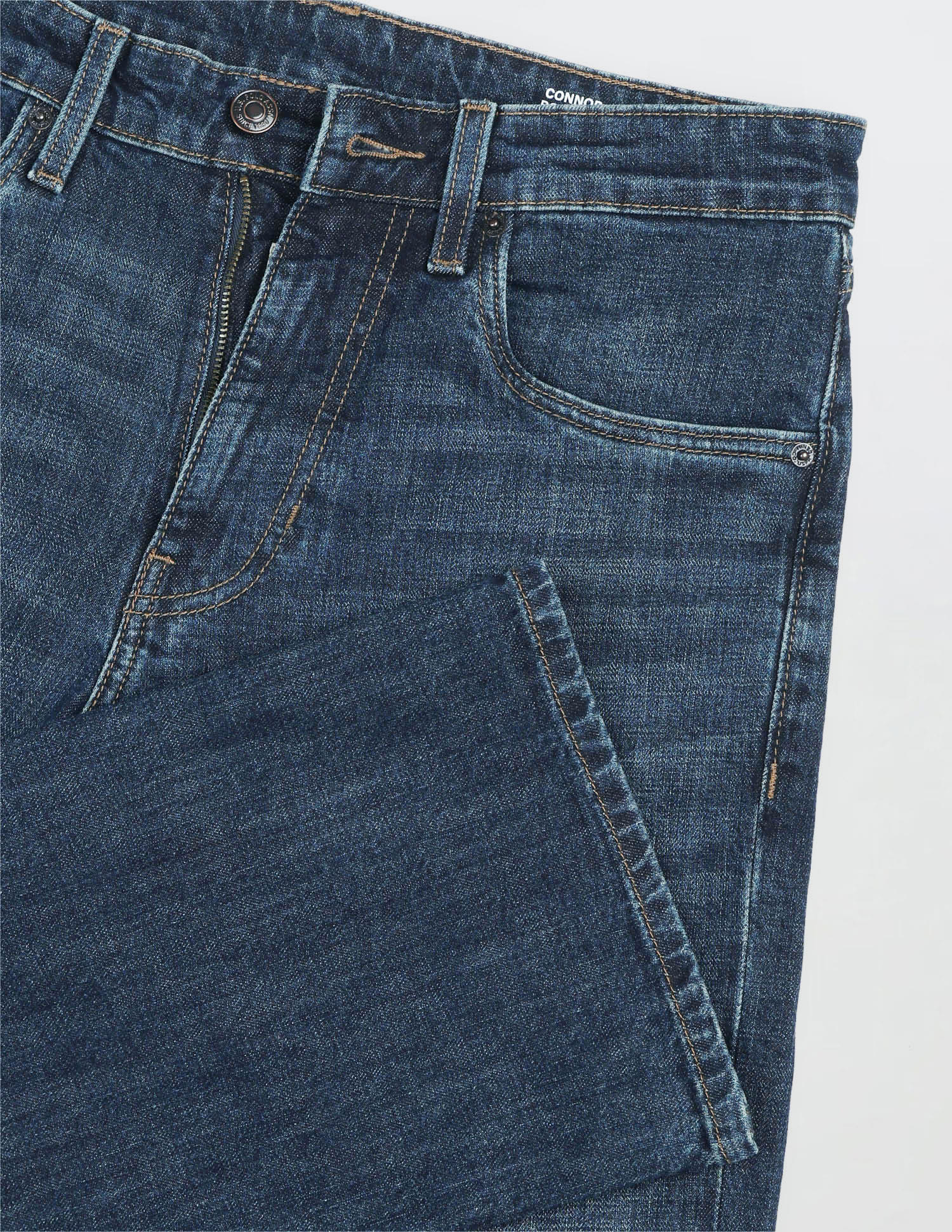 Solid Connor Fit Jeans Blue - U.S. Polo Assn. India | Large