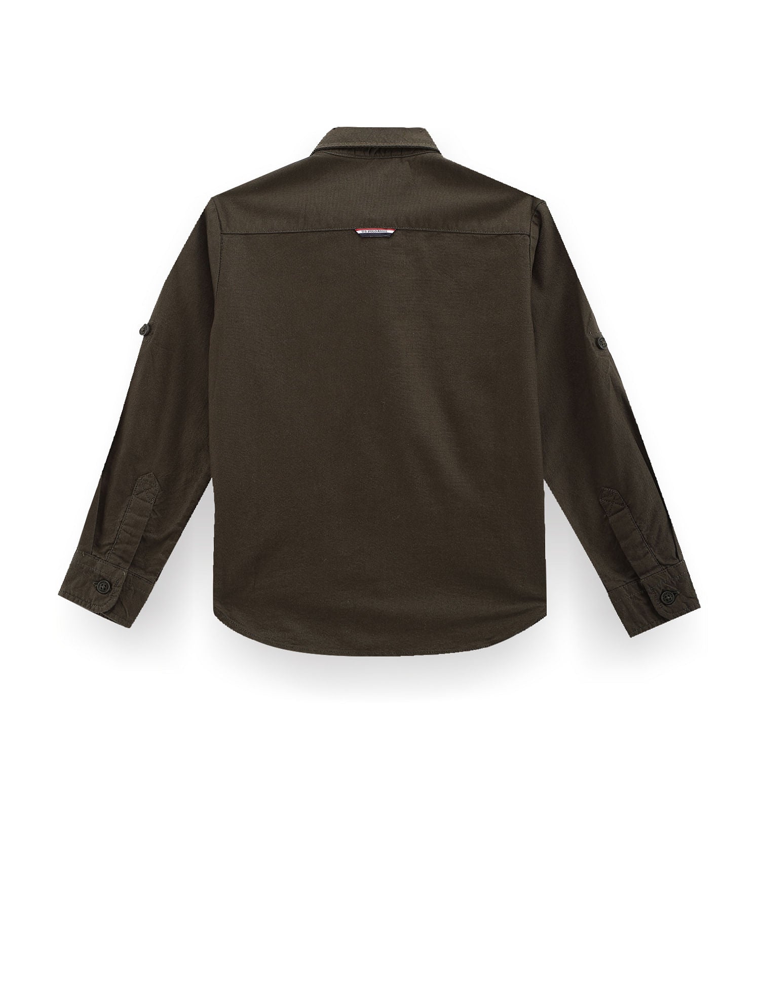 Boys Colour Block Shirt Olive - U.S. POLO ASSN. | Large