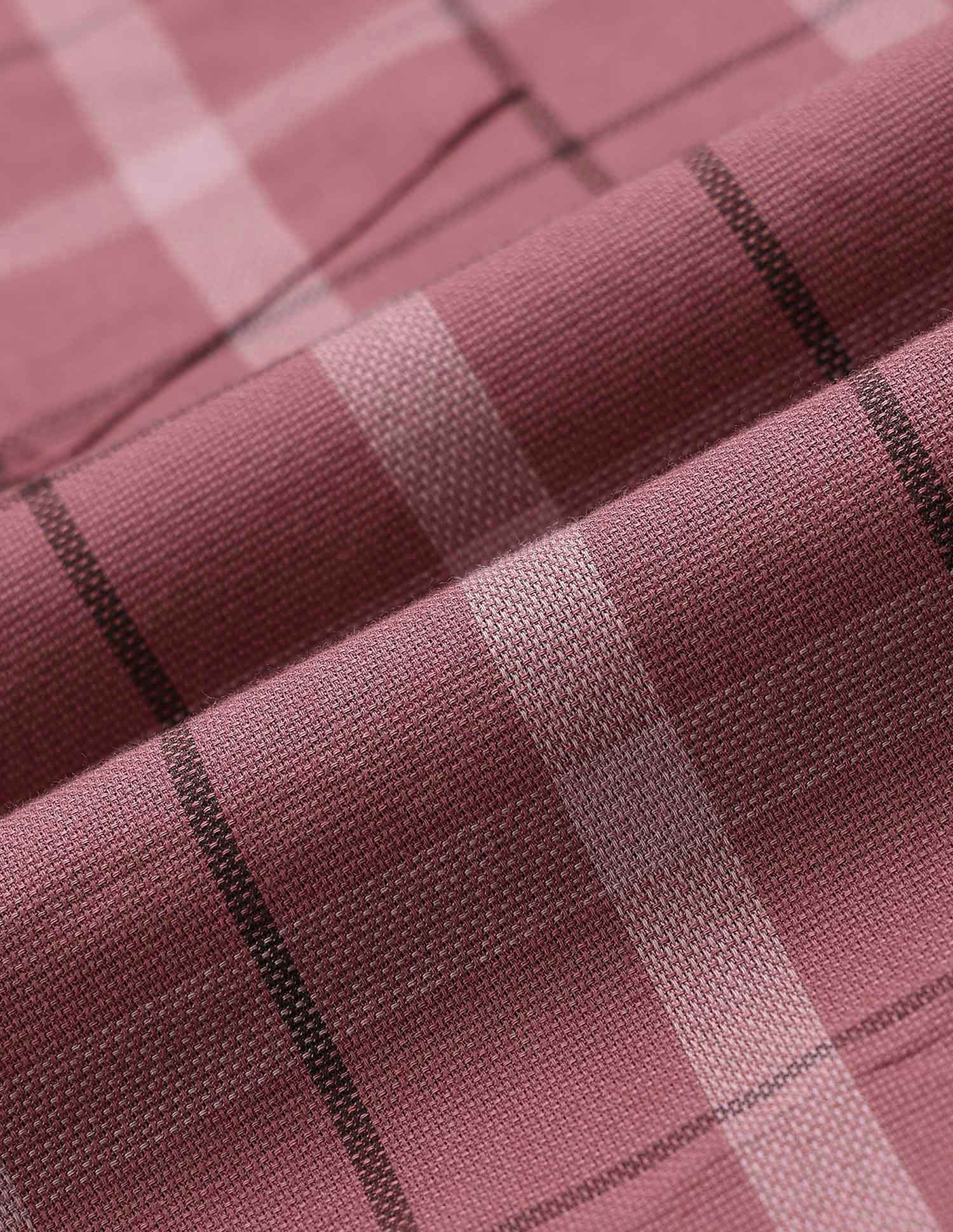 Grid Tattersall Checked Tailored Fit Shirt Pink - U.S. Polo Assn. India | Large