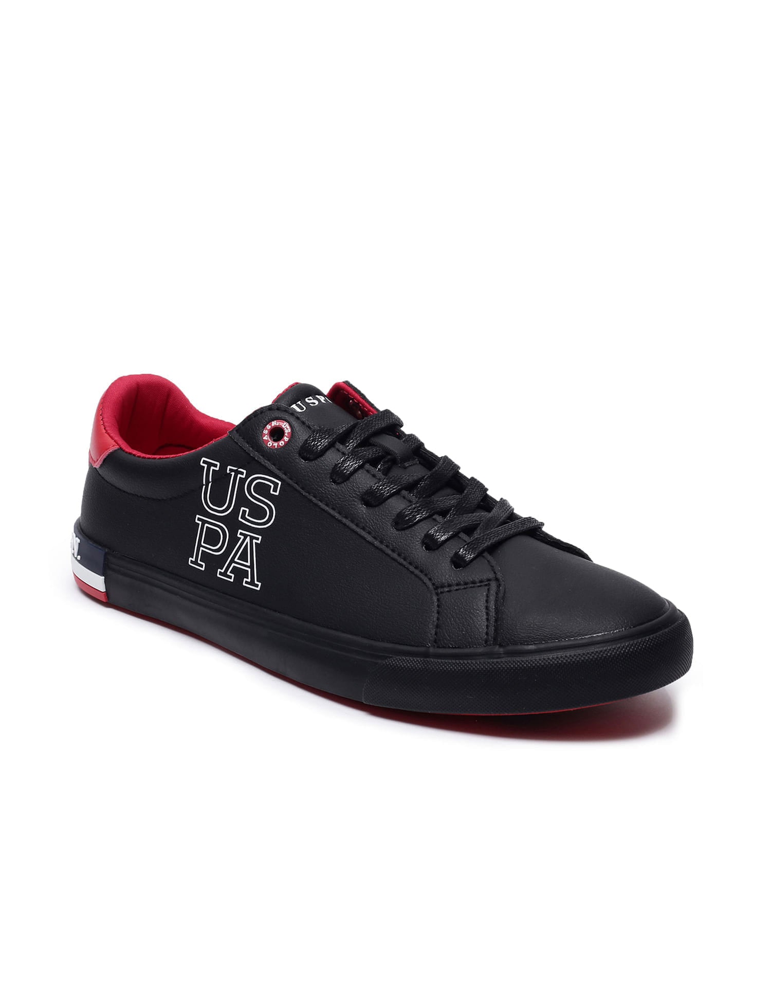 Men Panelled Logo Print Ramus Sneakers