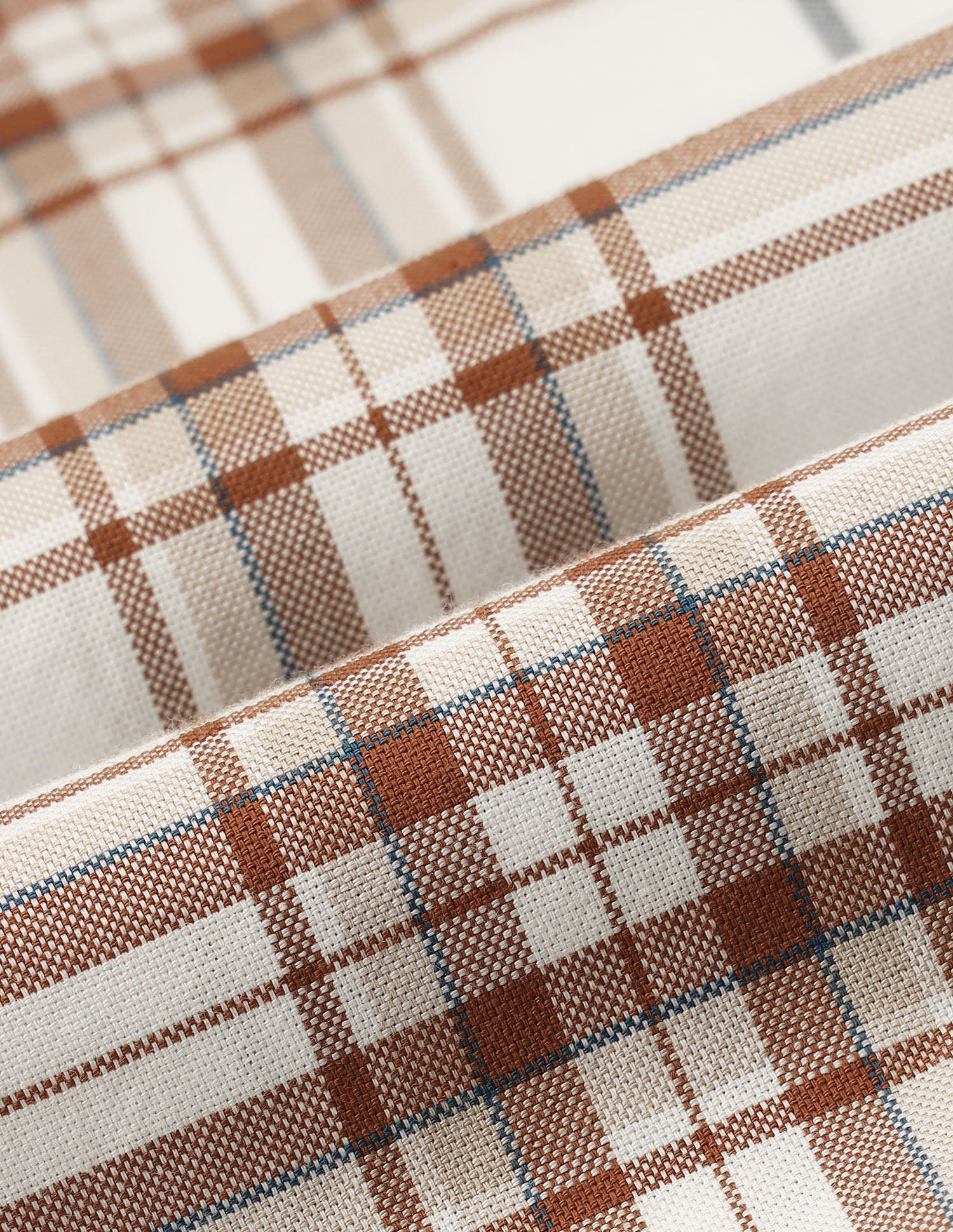 Tailored Fit Tartan Checked Shirt Beige - U.S. Polo Assn. India | Large