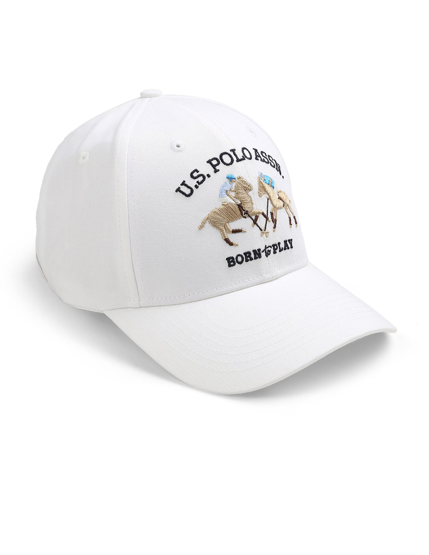 Brand Embroidered Cap White - U.S. Polo Assn. India | Large