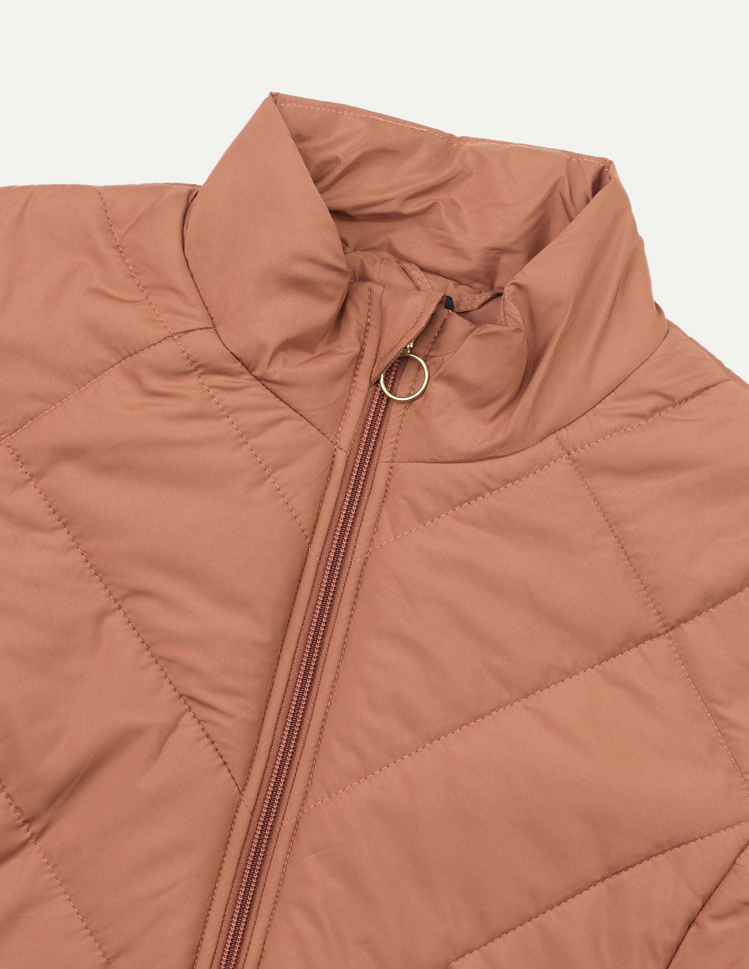 Regular Fit Quilted Jacket Rust - U.S. Polo Assn. India | Large