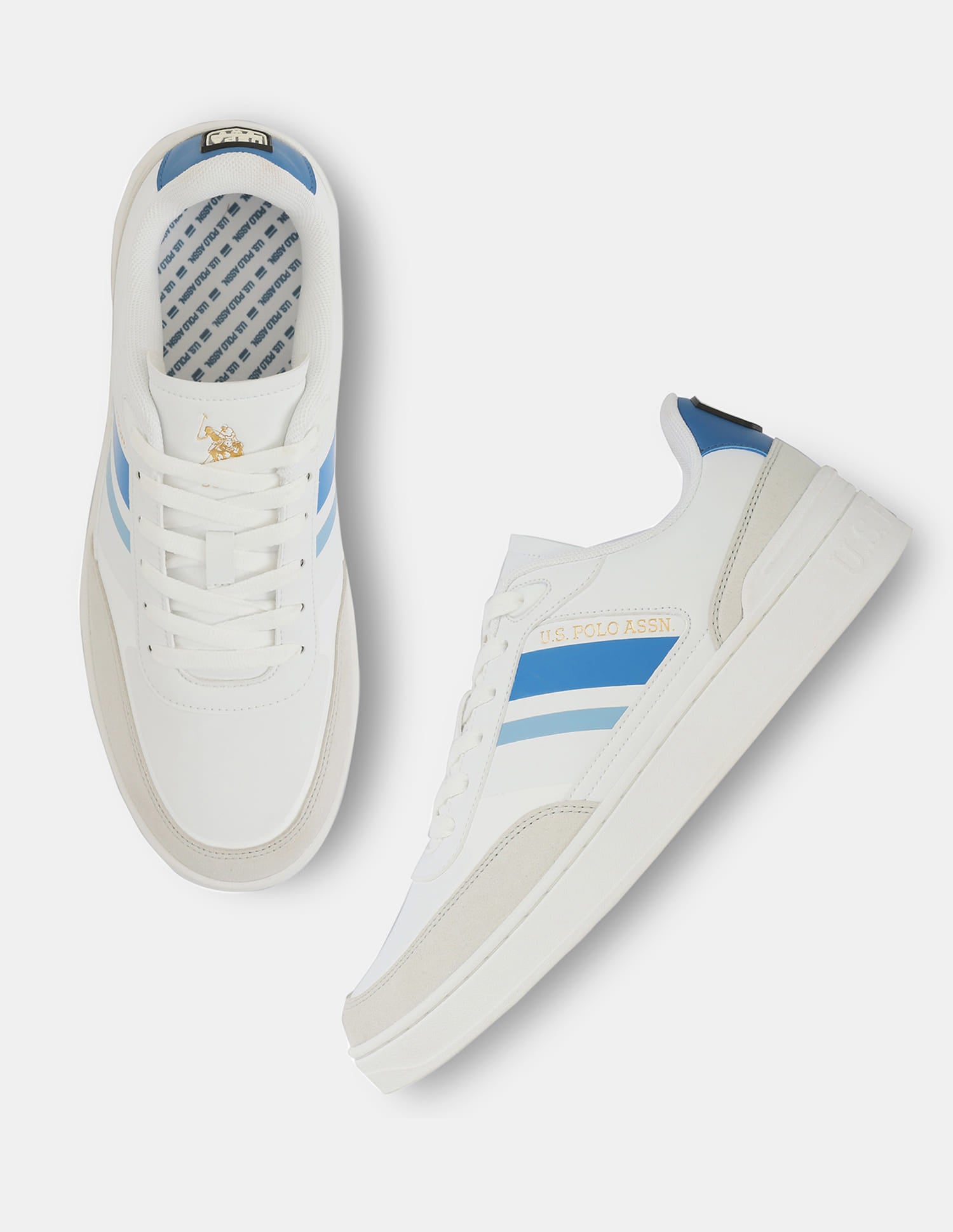 Striped Colt 2.0 Sneakers White - U.S. Polo Assn. India | Large