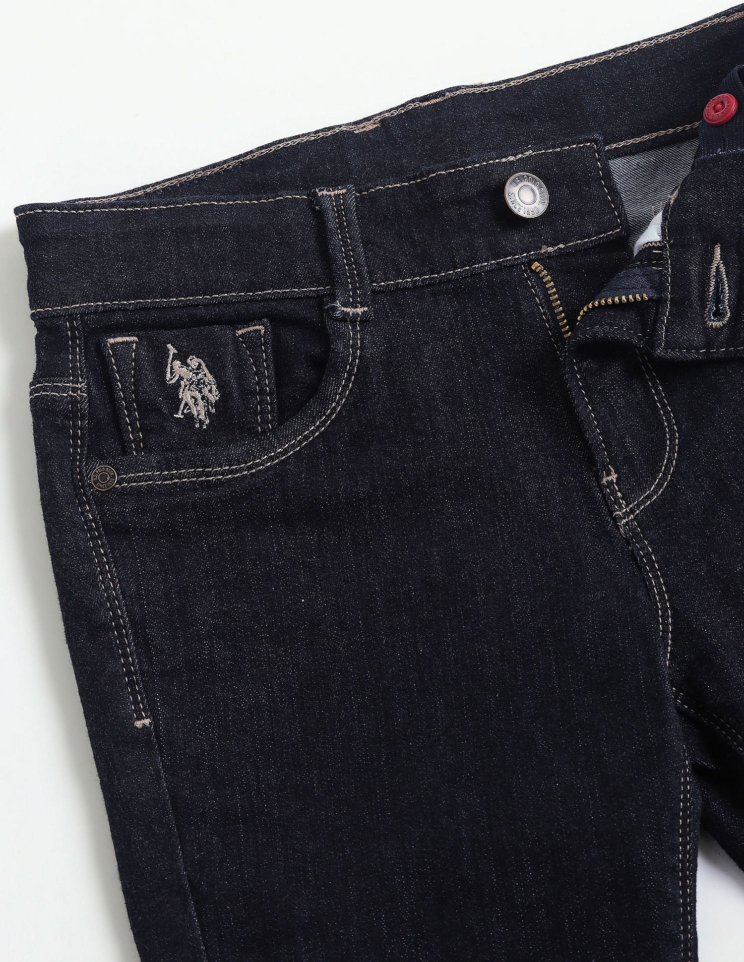 Boys Slim Fit Blue Jeans Blue - U.S. POLO ASSN. | Large