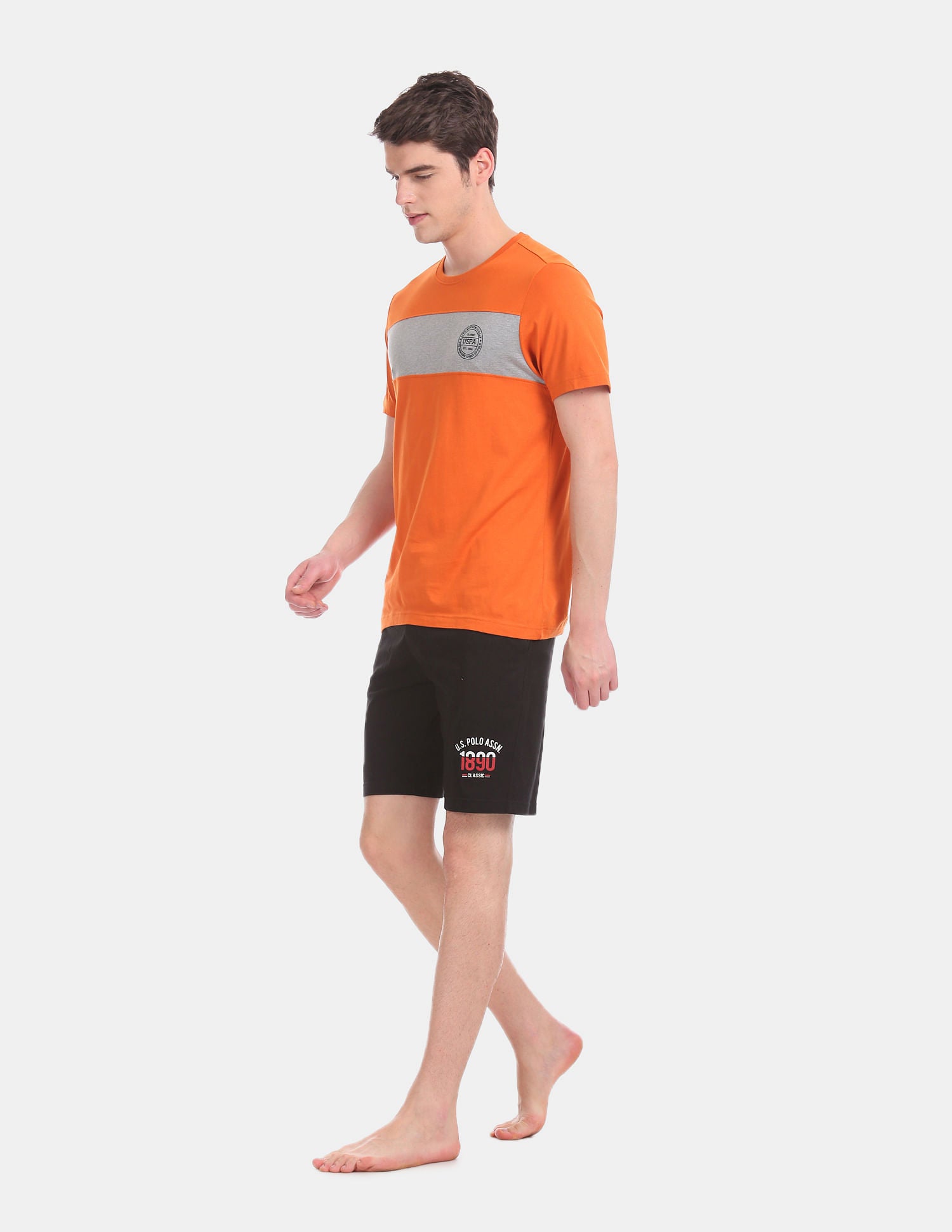 Comfort Fit Cotton Polyester I670 Shorts - Pack of 1 Black - U.S. POLO ASSN. | Large