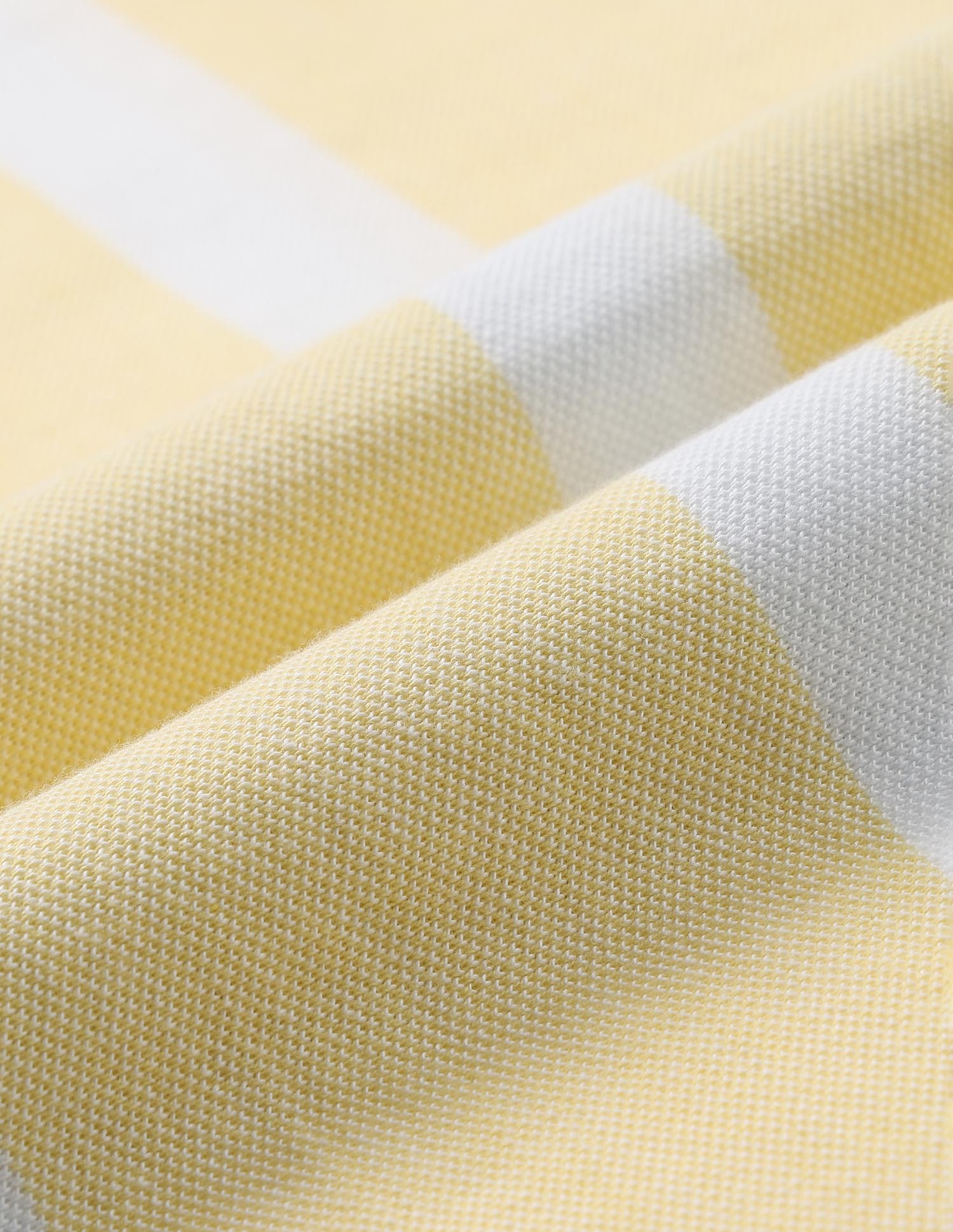 Vertical Striped Summer Splash Polo Shirt Yellow - U.S. Polo Assn. India | Large