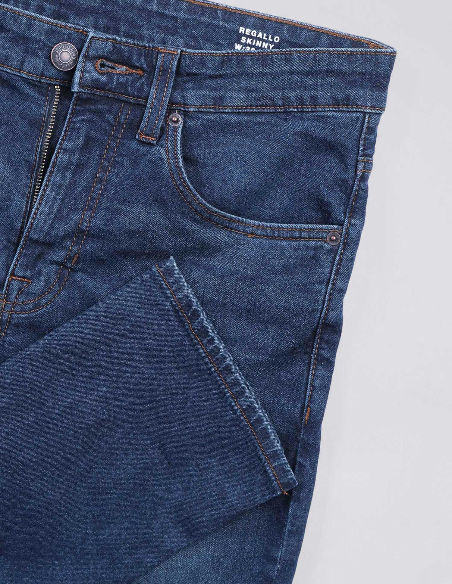 Regallo Skinny Fit Blue Jeans Blue - U.S. Polo Assn. India | Large